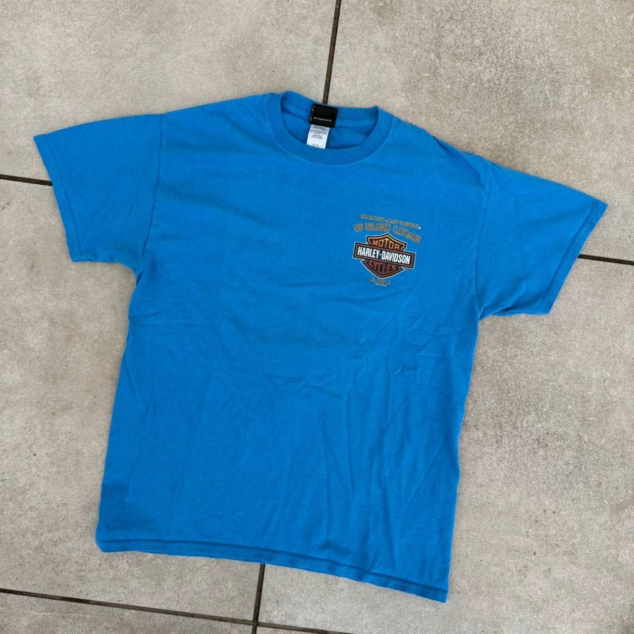 Harley Davidson Harley Davidson Motorsport T shirt Tee Blue Spellout Size US M / EU 48-50 / 2 - 3 Thumbnail