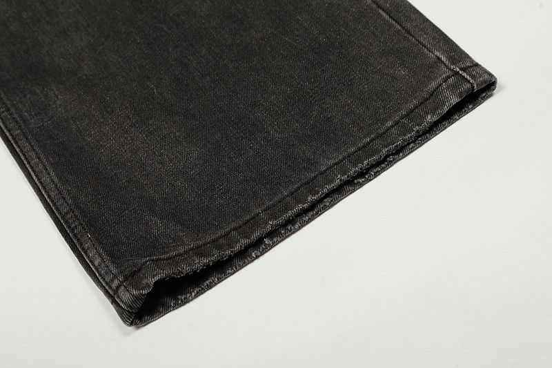 Vintage American retro distressed whiskered lightning wash jeans Size US 32 / EU 48 - 6 Thumbnail