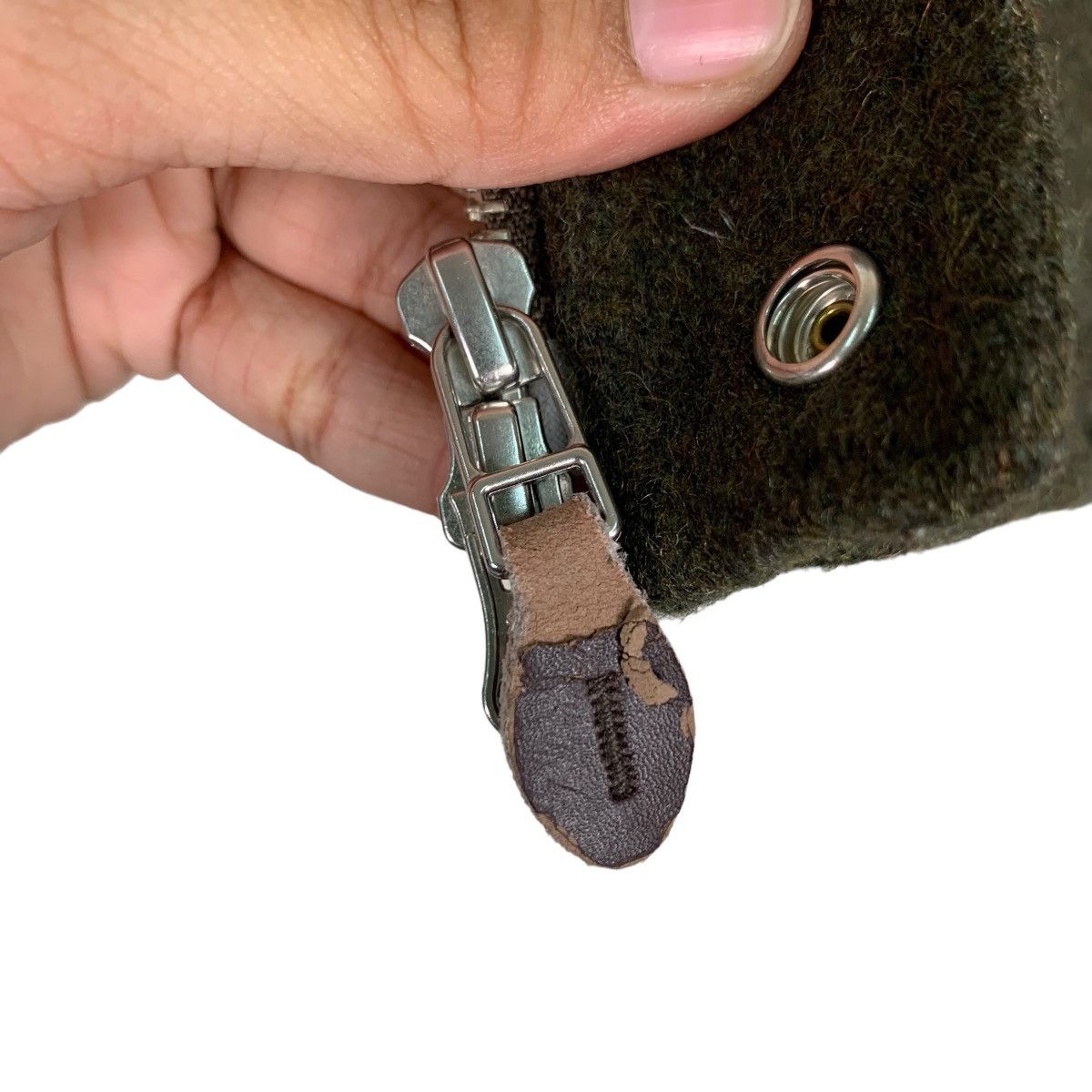 Beams Plus BEAMS Wool Olive Green Hoodie Jacket #0062-C4 Size US L / EU 52-54 / 3 - 17 Thumbnail