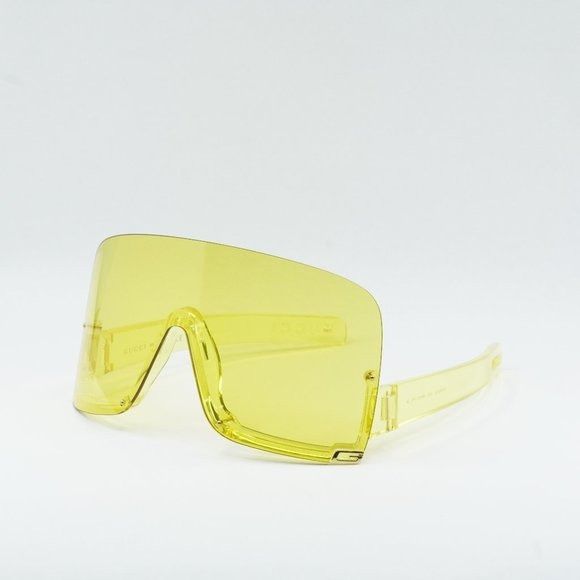 image of New Gucci Gg1631S 009 Yellow / Bright Yellow Sunglasses, Women's