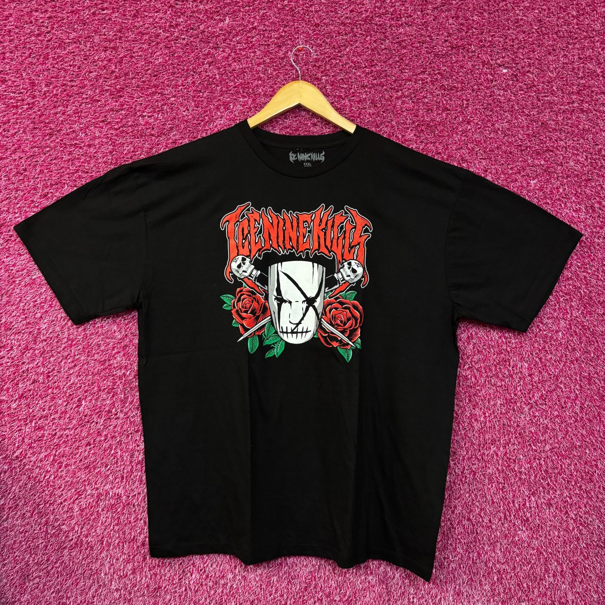 Band Tees Ice Nine Kills Mask & Roses Grim Silence Mask Graphic Design Size US XXL / EU 58 / 5 - 1 Thumbnail