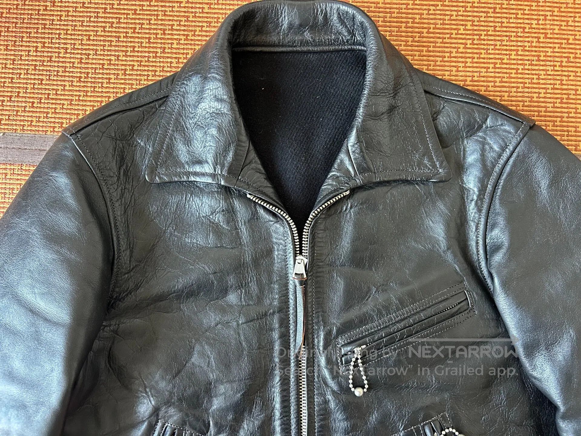 Freewheelers high-quality black leather jacket by freewheelers. Size US M / EU 48-50 / 2 - 4 Thumbnail