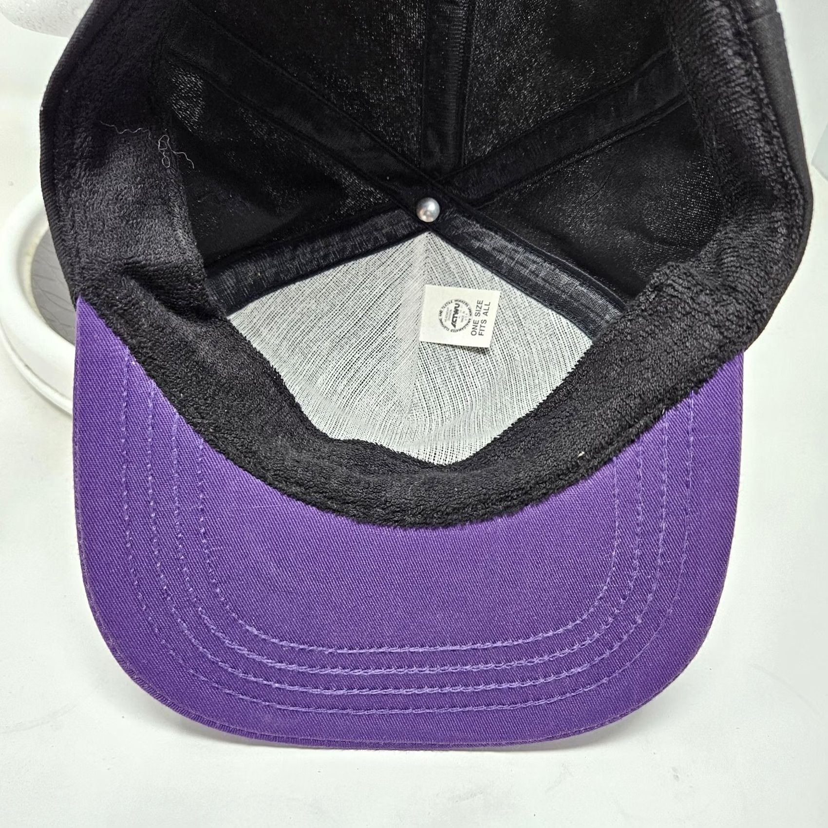 Vintage GM UAW Flint Assembly Local 598 Hat Cap Snap Back One Size Black Purple 90s Men Adjustable Cars Solid Snapback Hat Size ONE SIZE - 6 Thumbnail