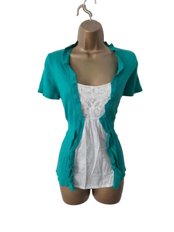 Vintage Vintage short sleeved top Size L / US 10 / IT 46 - 1 Thumbnail