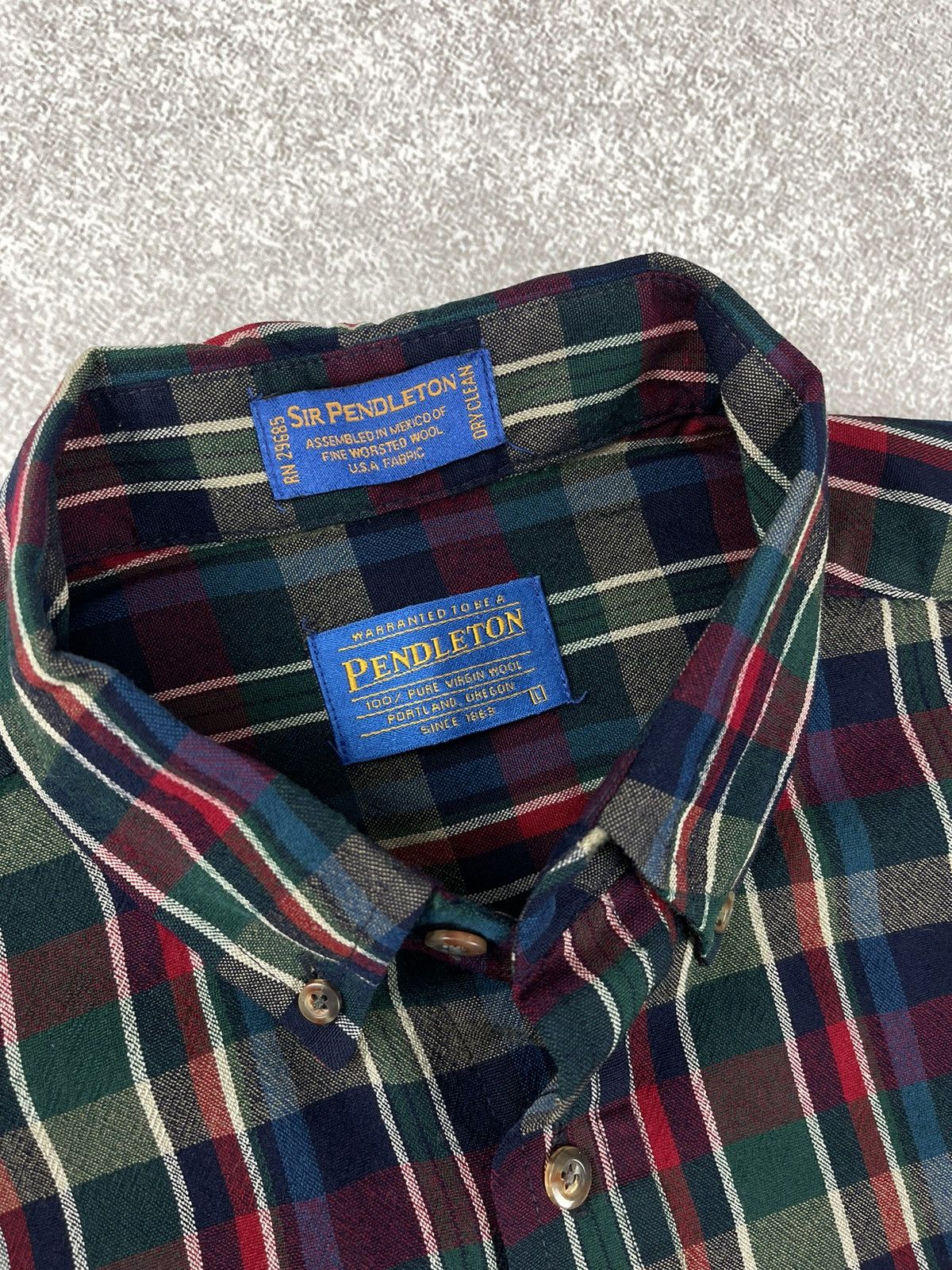 Flannel × Pendleton × Vintage Vintage Pendleton Flannel Wool Western Shirt Size US L / EU 52-54 / 3 - 5 Thumbnail