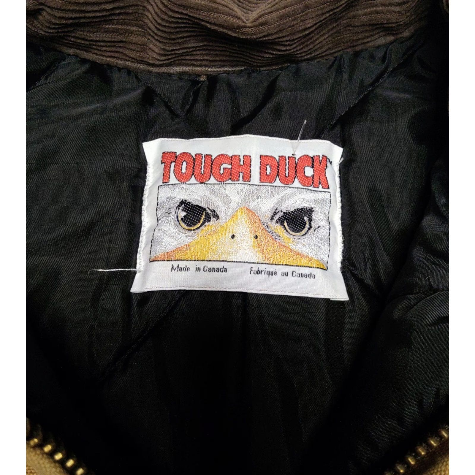 Vintage VINTAGE Tough Duck Jacket Chore XL Canvas Quilt Lined 90s Tan Brown Heavyweight ZIP Up | Mens Size US XL / EU 56 / 4 - 7 Thumbnail