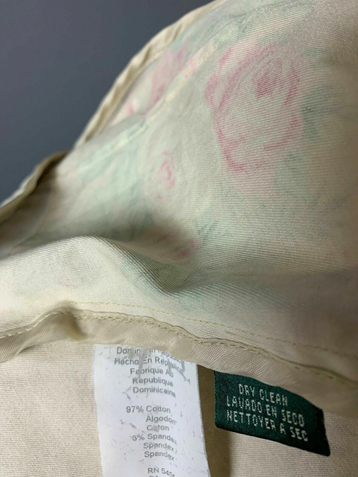 Lauren Ralph Lauren Ladies Lauren Ralph Lauren Beige Cotton Blazer Jacket Size 8 Size M / US 6-8 / IT 42-44 - 9 Thumbnail
