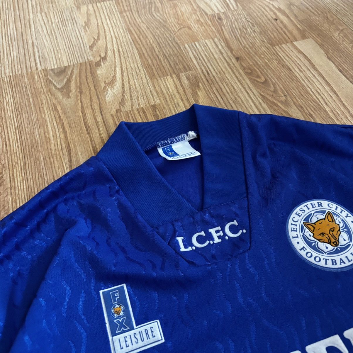 Le Coq Sportif Rare Jersey! Leicester City Home football shirt 1992-94 Size US M / EU 48-50 / 2 - 4 Thumbnail