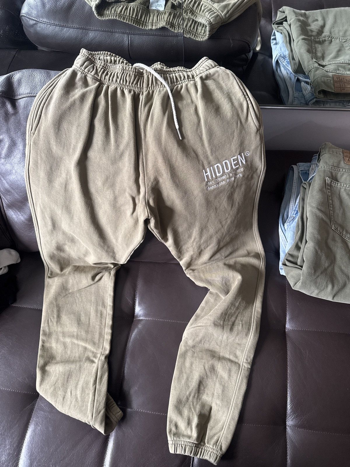 HIDDEN Hidden NY Logo Sweatpants Size US 29 - 2 Thumbnail