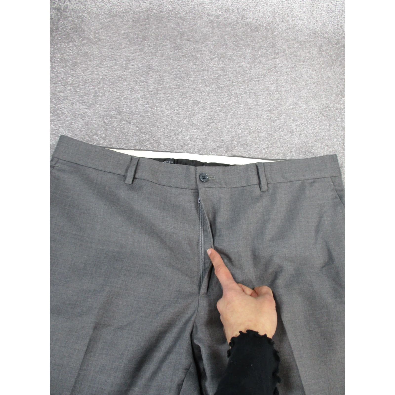 Ralph Lauren Ralph Lauren Black Label Dress Pants Mens 36 Gray Wool Slacks Dress Pants Vintage 90s Preppy Wedding Mens Gray 36 Size US 36 / EU 52 - 4 Thumbnail