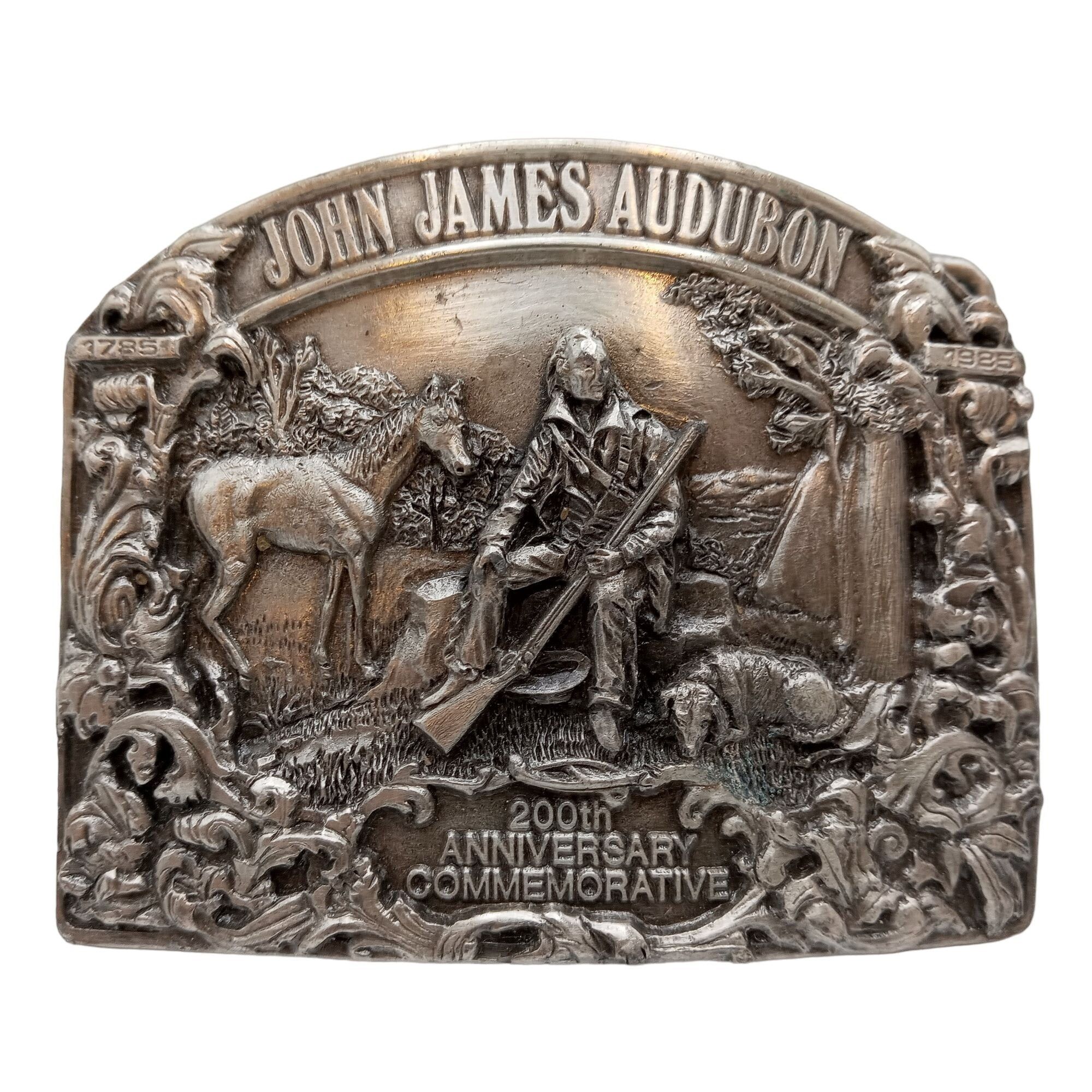Other John James Audubon Belt Buckle Vintage 1985 Nature Birds Size ONE SIZE - 1 Thumbnail