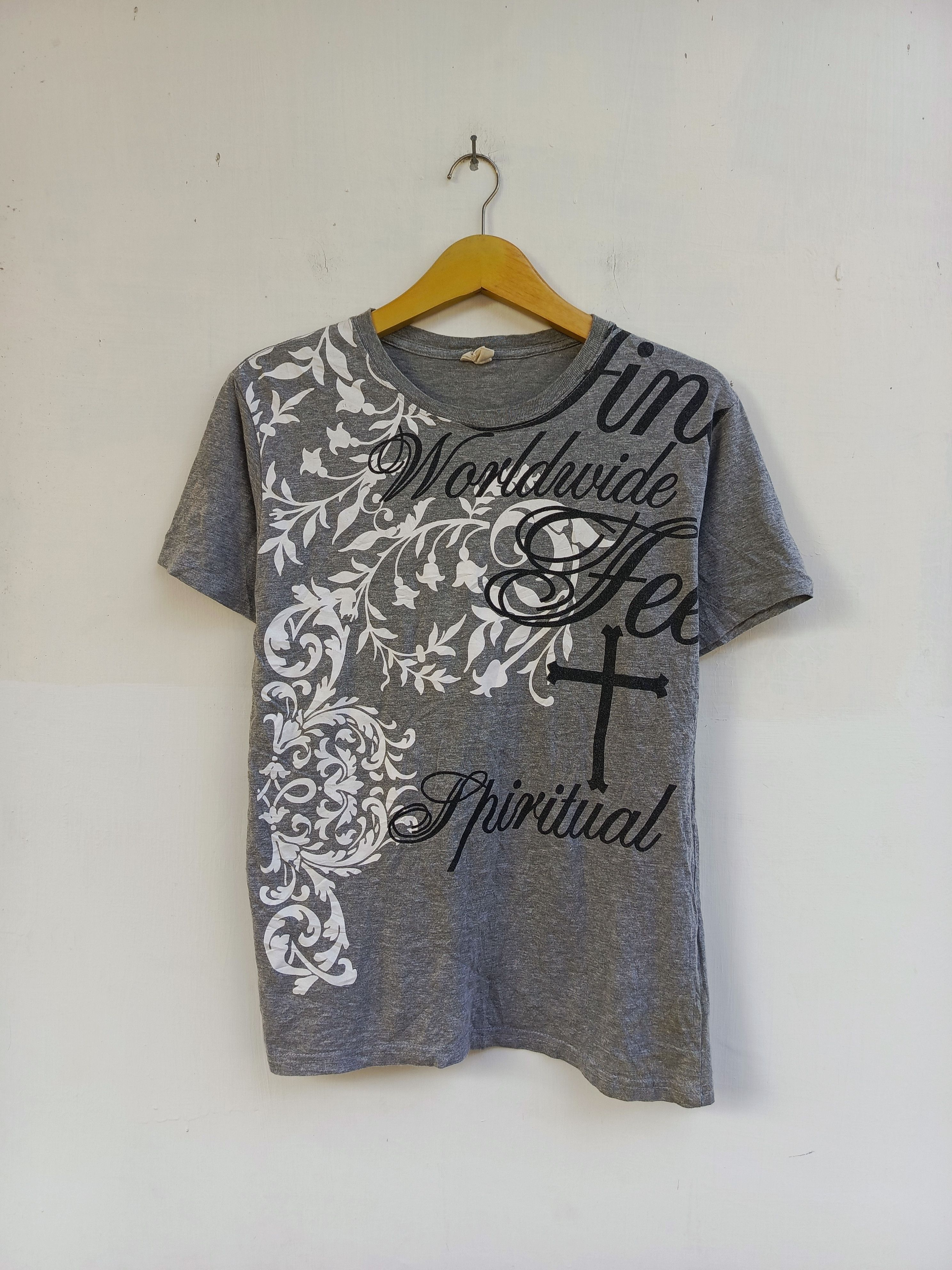 Japanese Brand Free beat Spiritual Cross Graphic Tee NVMBER17 Size US M / EU 48-50 / 2 - 1 Thumbnail