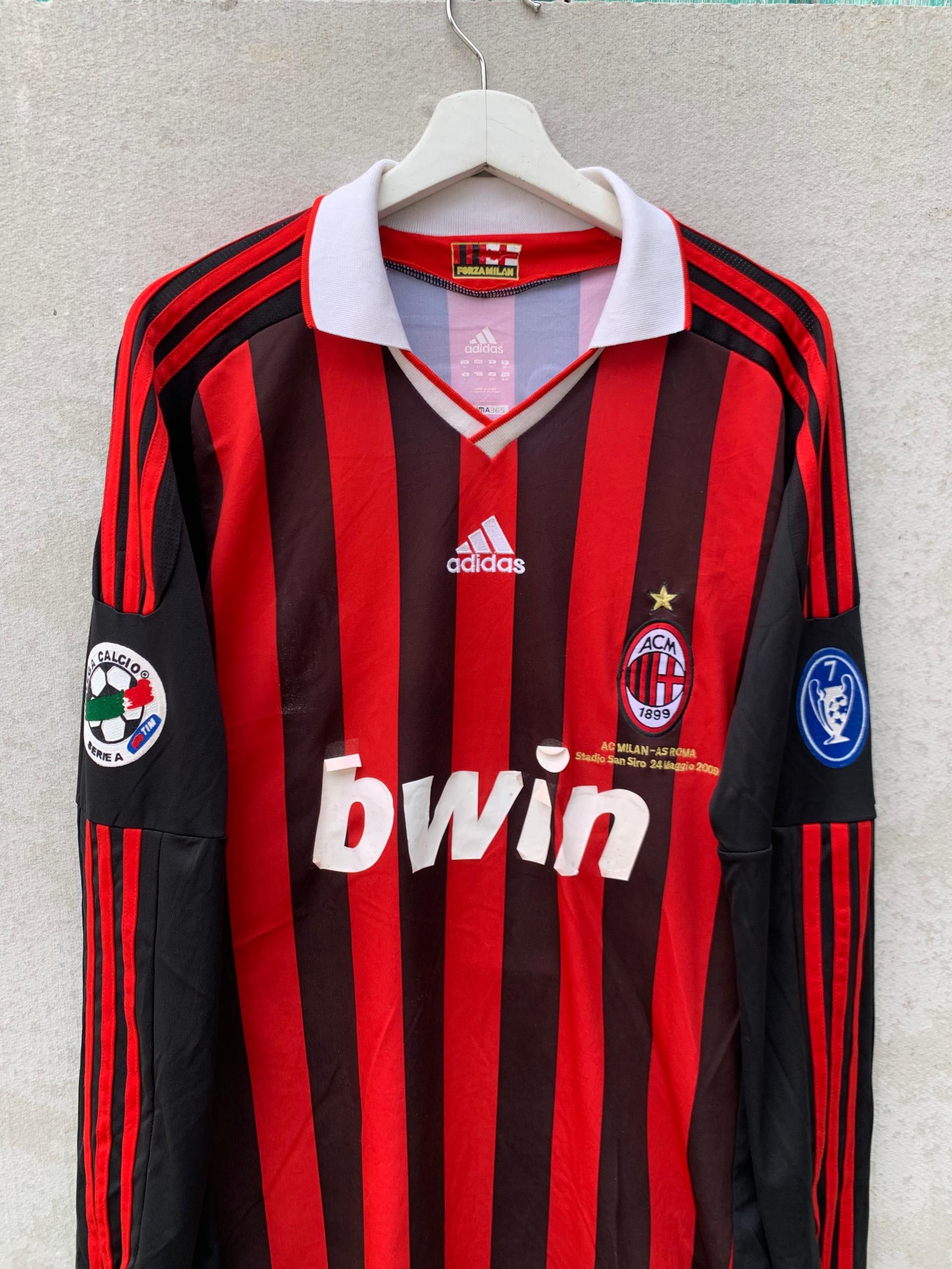 Vintage Vintage AC MILAN Maldini Jersey Size US XL / EU 56 / 4 - 4 Thumbnail