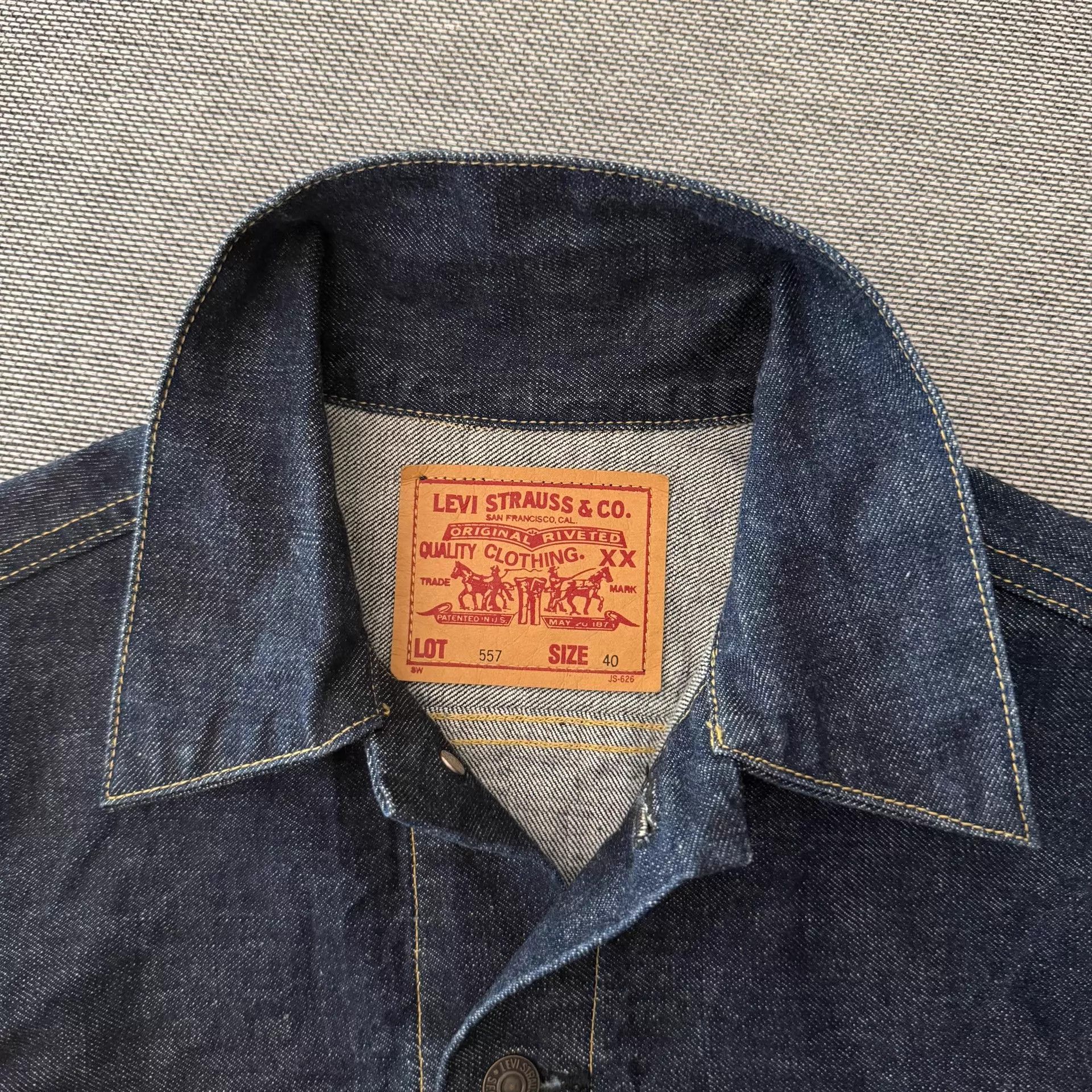 Levi's Levi's Lvc557 Type III Denim Jacket Japan J58 Unwashed 40 99 Size US M / EU 48-50 / 2 - 3 Thumbnail