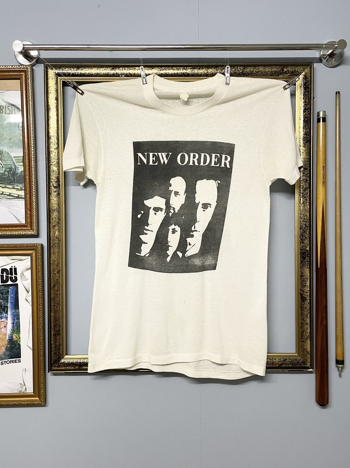 Vintage Vintage 80s New Order Post Punk Single Stitch Rare Find Tee Size US M / EU 48-50 / 2 - 1 Thumbnail