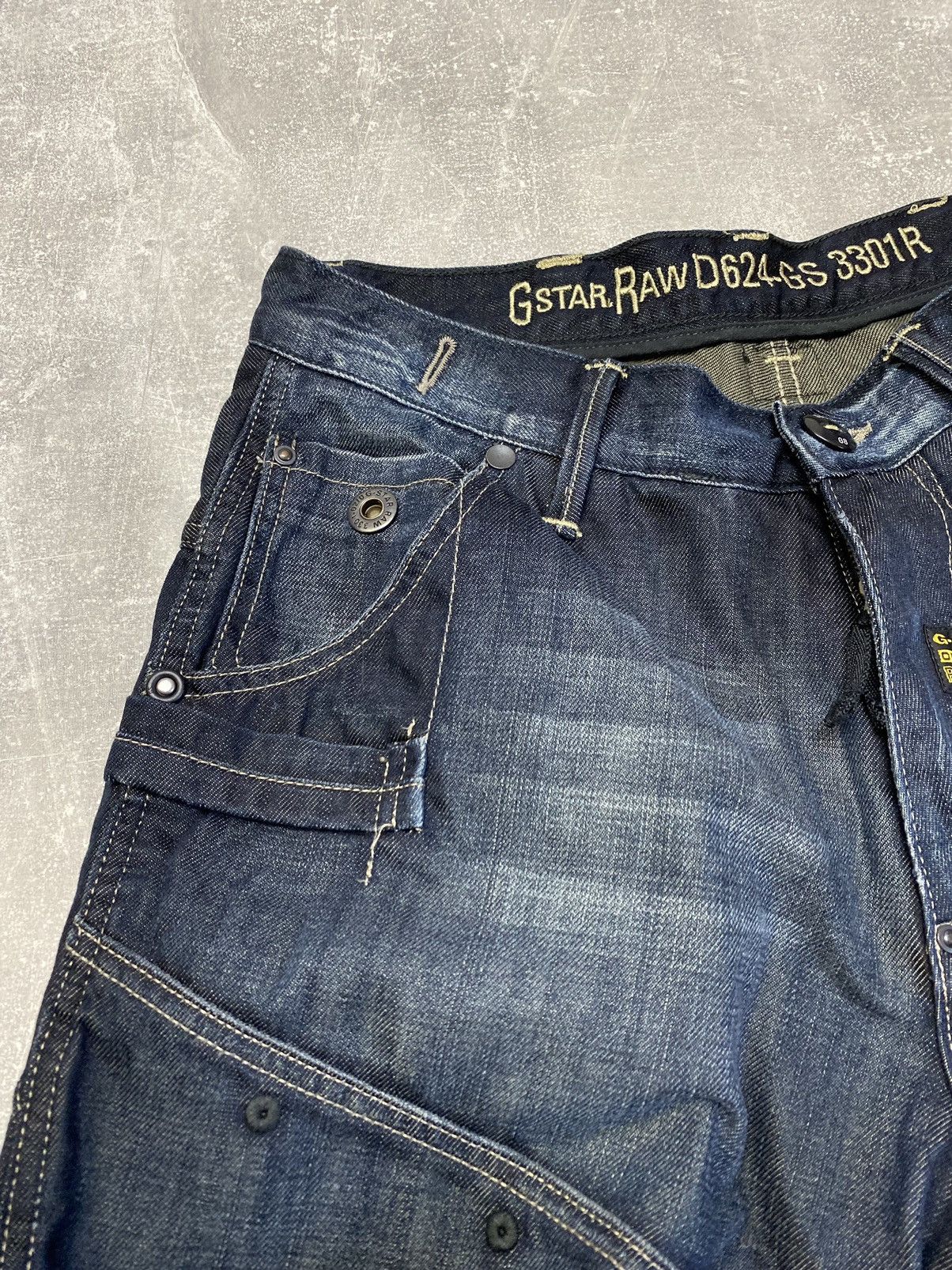 G-Star × Vintage Vintage G Star Raw Denim Biker Cargo Double Knee Pants Size US 34 / EU 50 - 12 Thumbnail