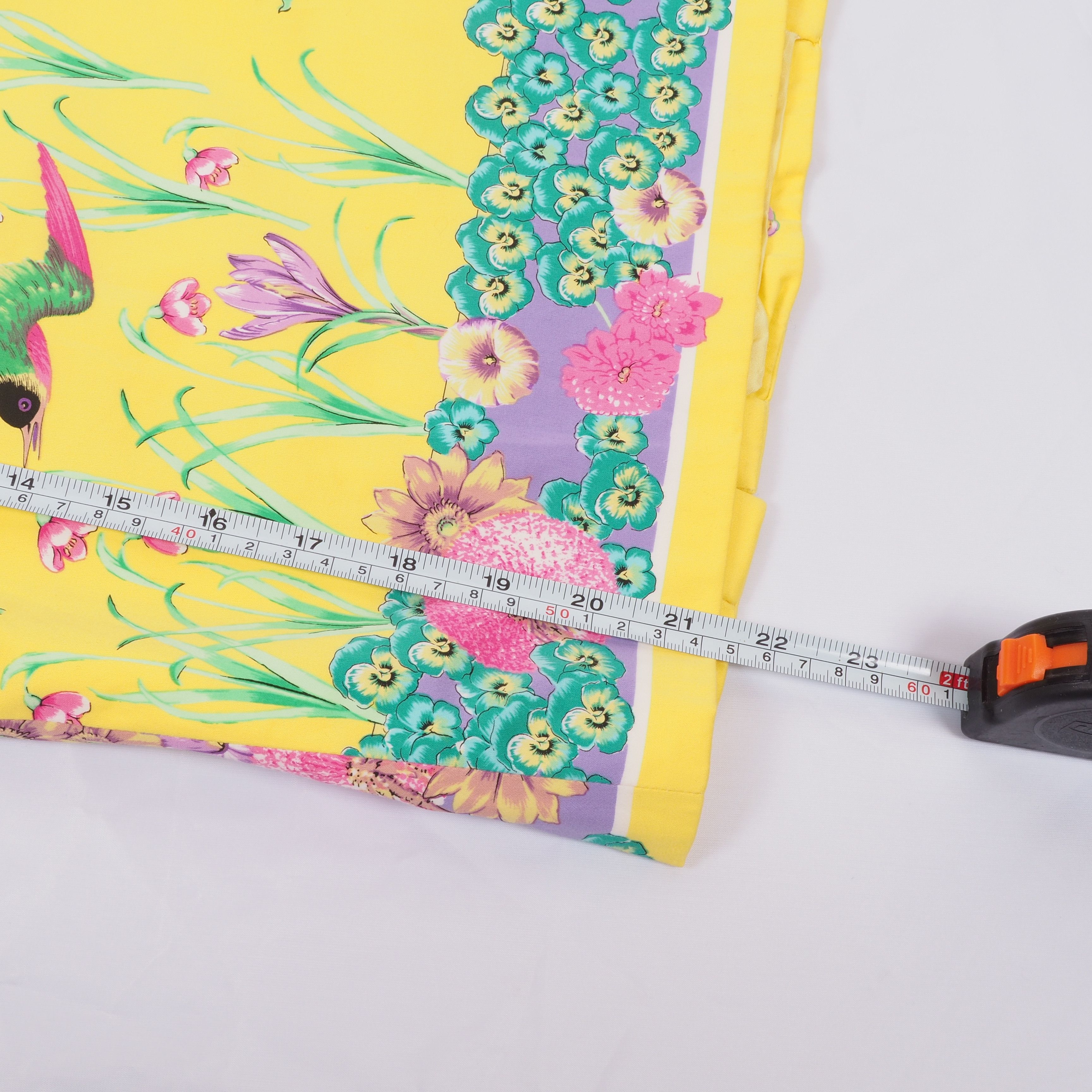 Versace Gianni Versace 90s Yellow Floral Garden Print Pencil Skirt Size 26" / US 2 / IT 38 - 11 Thumbnail