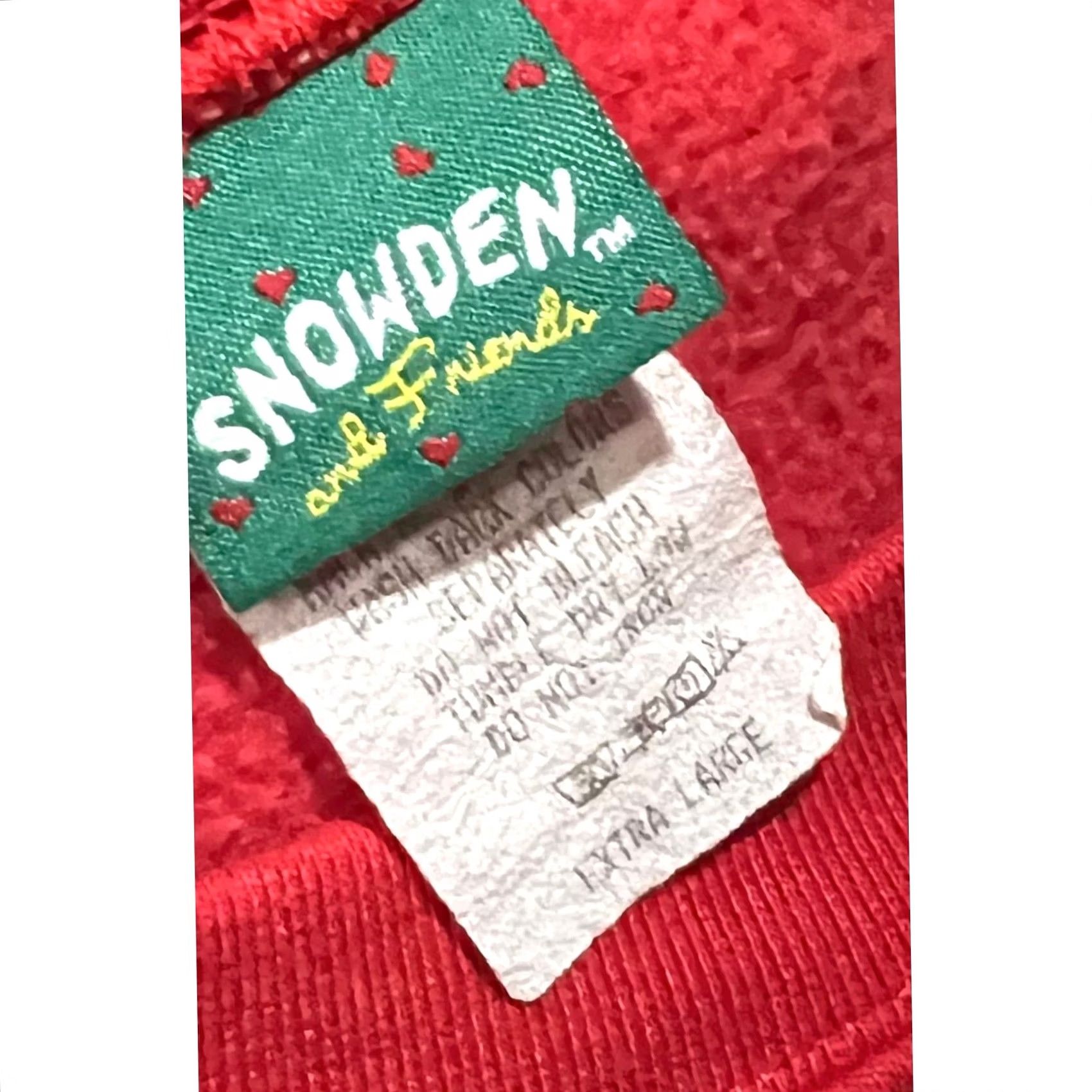 Vintage VINTAGE Snowden & Friends Raggedy Ann & Andy Christmas Sweatshirt Adult XL Red Crew Neck Pullover 90s Holiday Womens Size XL / US 12-14 / IT 48-50 - 4 Thumbnail