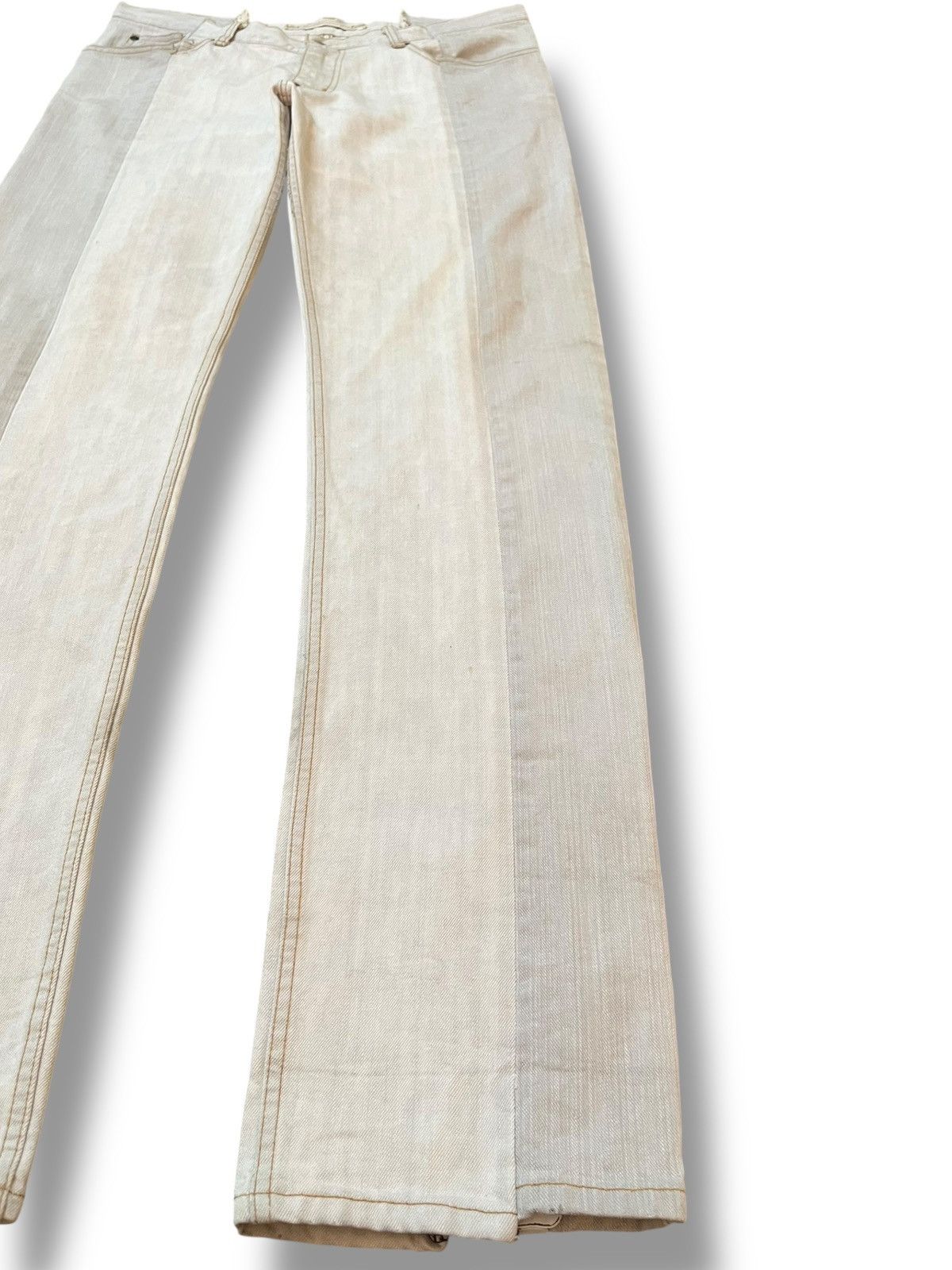 Maison MIHARA YASUHIRO Vintage Maison Mihara Yasuhiro Two Tone Dividing Seams denim Size US 35 - 4 Thumbnail