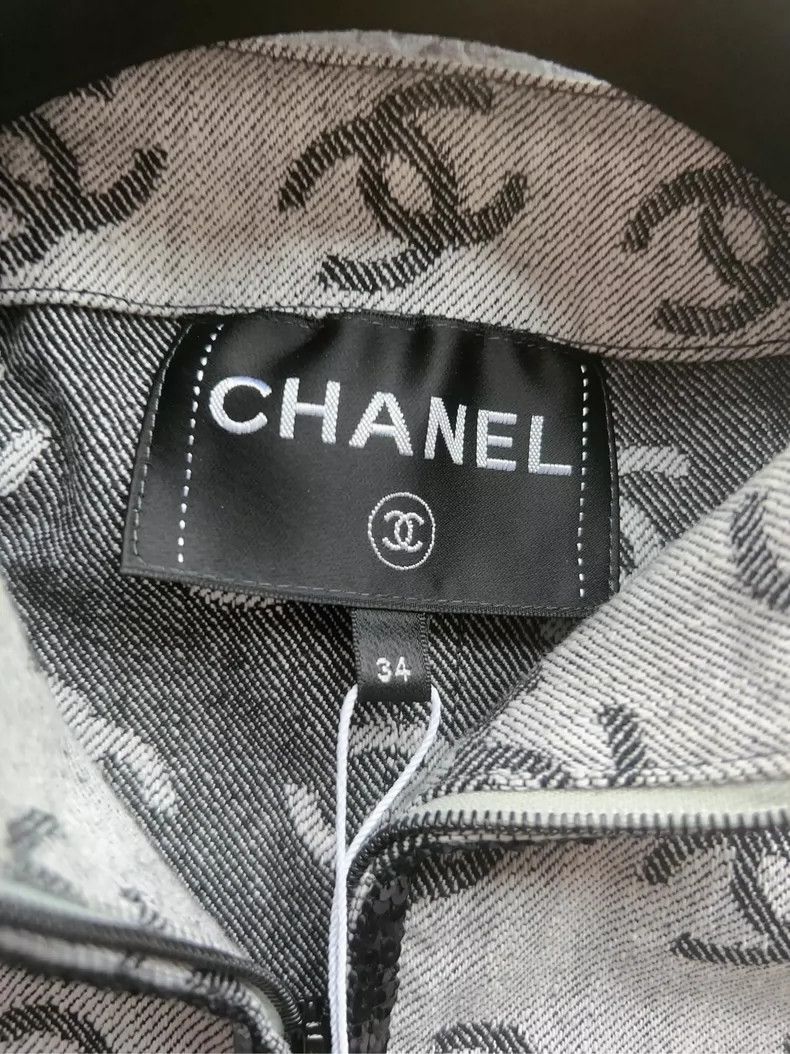 Chanel Chanel 22ss show gray logo jacket Size XXS / US 00 / IT 34 - 4 Thumbnail