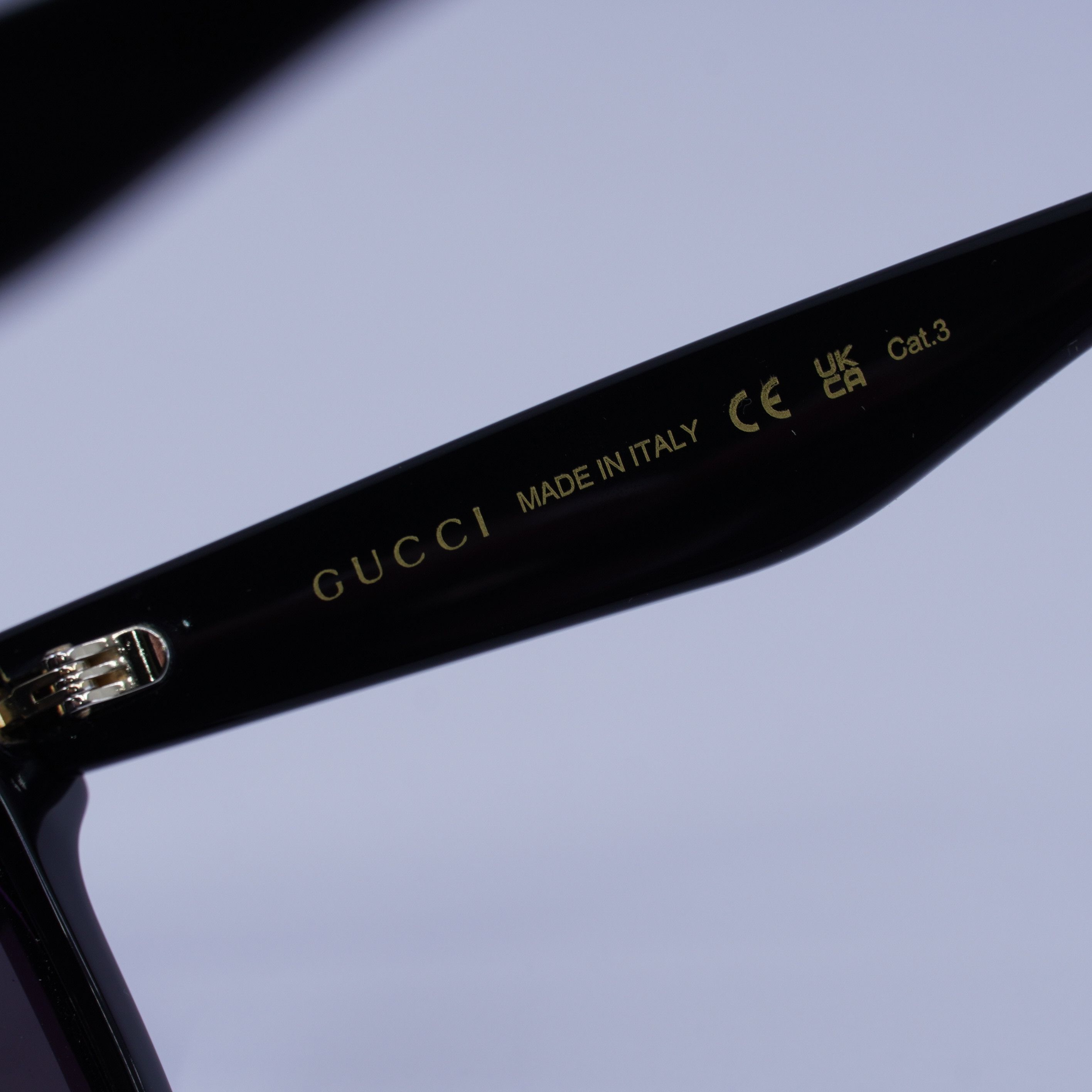 Gucci Gucci GG1639SA 001 Sunglasses Black Square Frame Size ONE SIZE - 7 Thumbnail