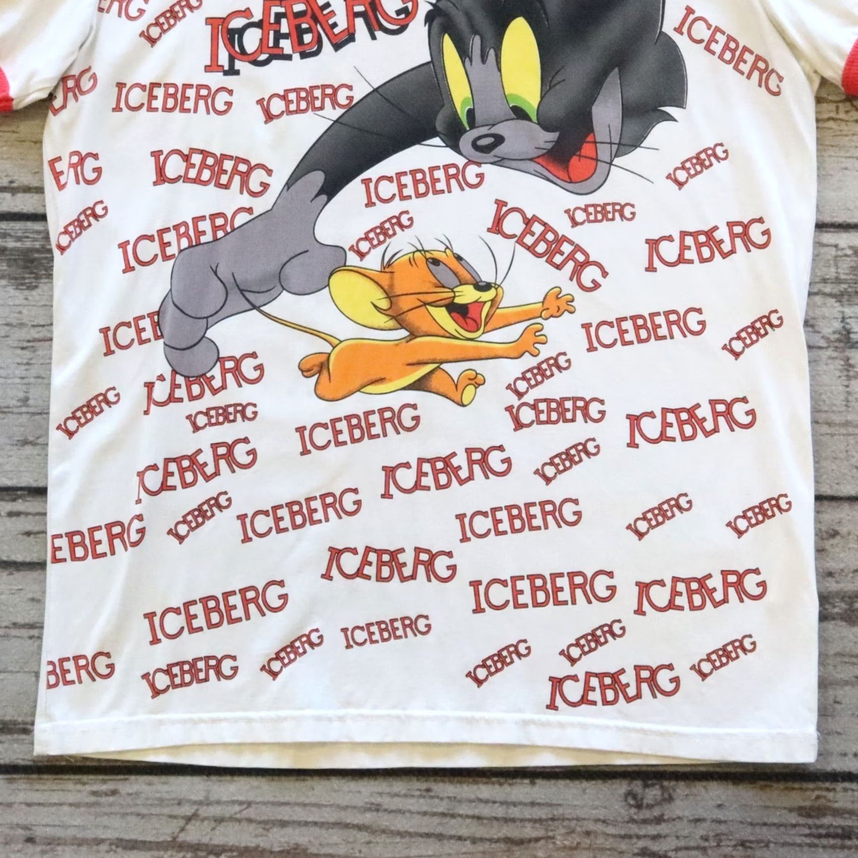 Vintage Vintage Iceberg Tom And Jerry Ringer Tshirt XXL White Men Short Sleeve Cotton Tee Size US XXL / EU 58 / 5 - 3 Thumbnail