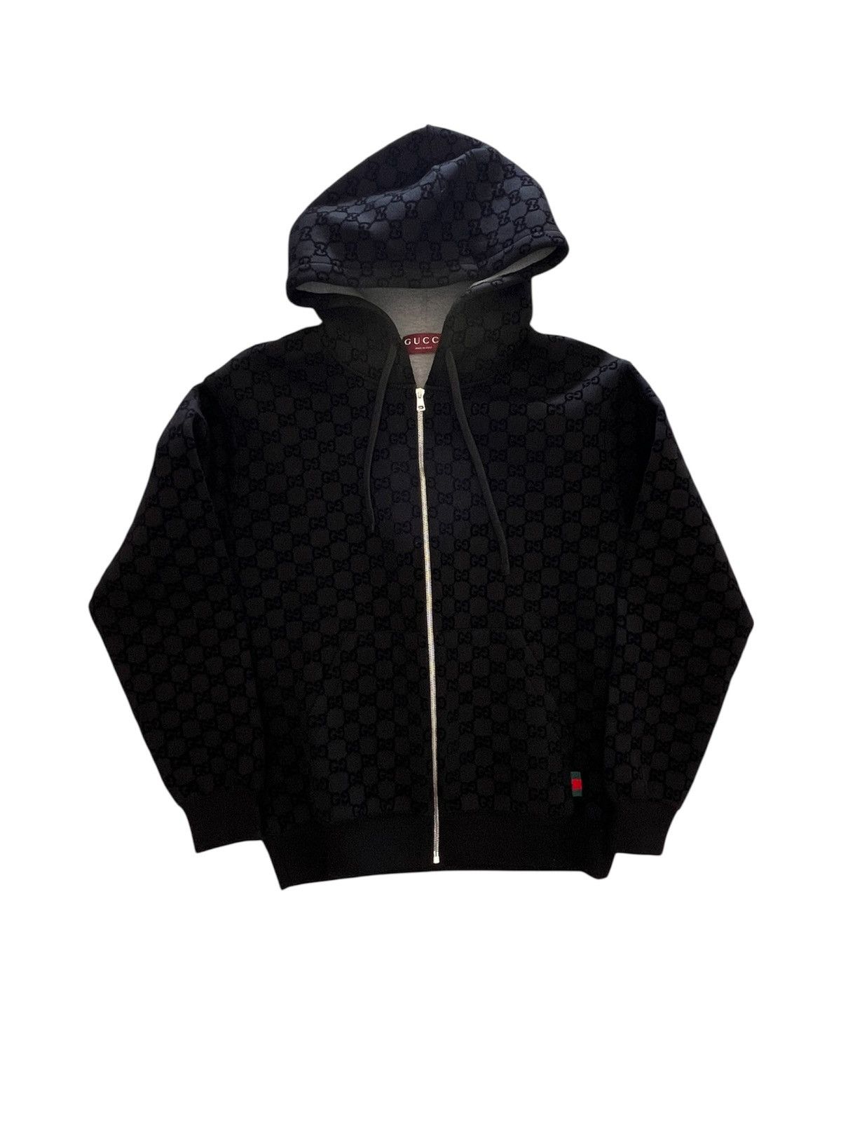 Gucci Deadstock Gucci Printed AllOver Printed Jersey Zipped Hoodie Size US M / EU 48-50 / 2 - 1 Thumbnail