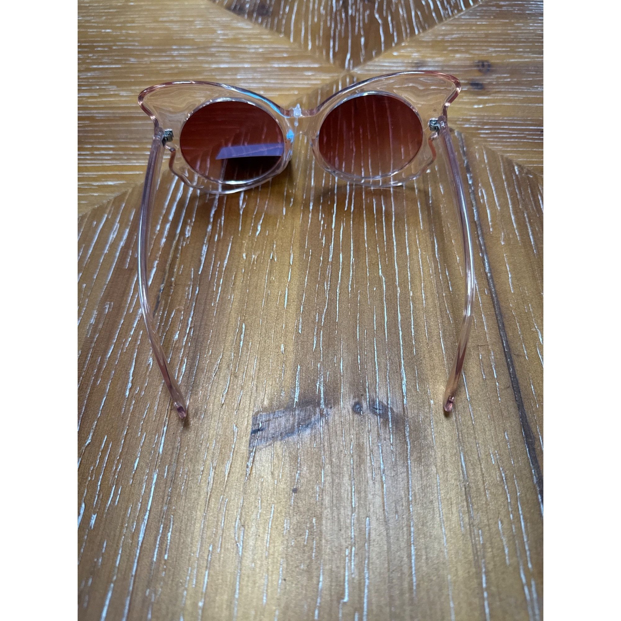 Foster Grant Oversized Cat-Eye Sunglasses With Pink Transparent Frames & Size ONE SIZE - 5 Thumbnail