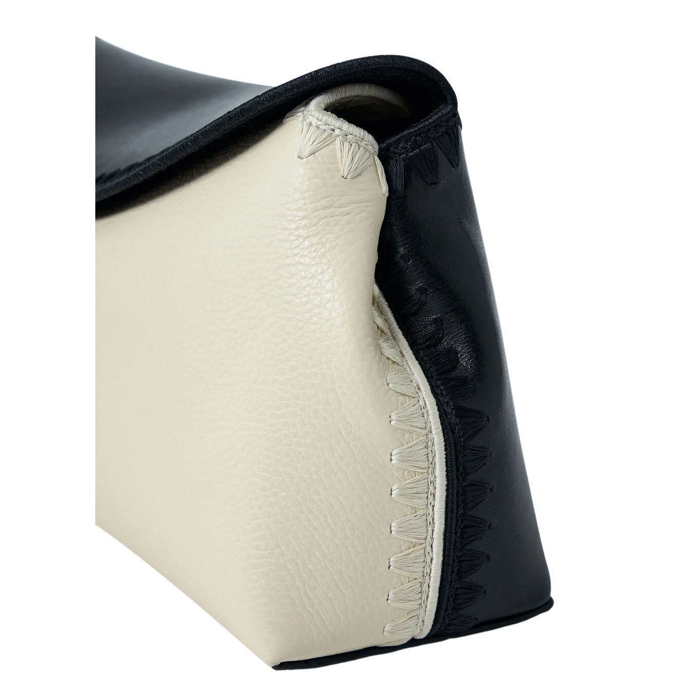 Toteme TOTEME T-Lock Black/White Leather Clutch New And Authentic Size ONE SIZE - 4 Thumbnail