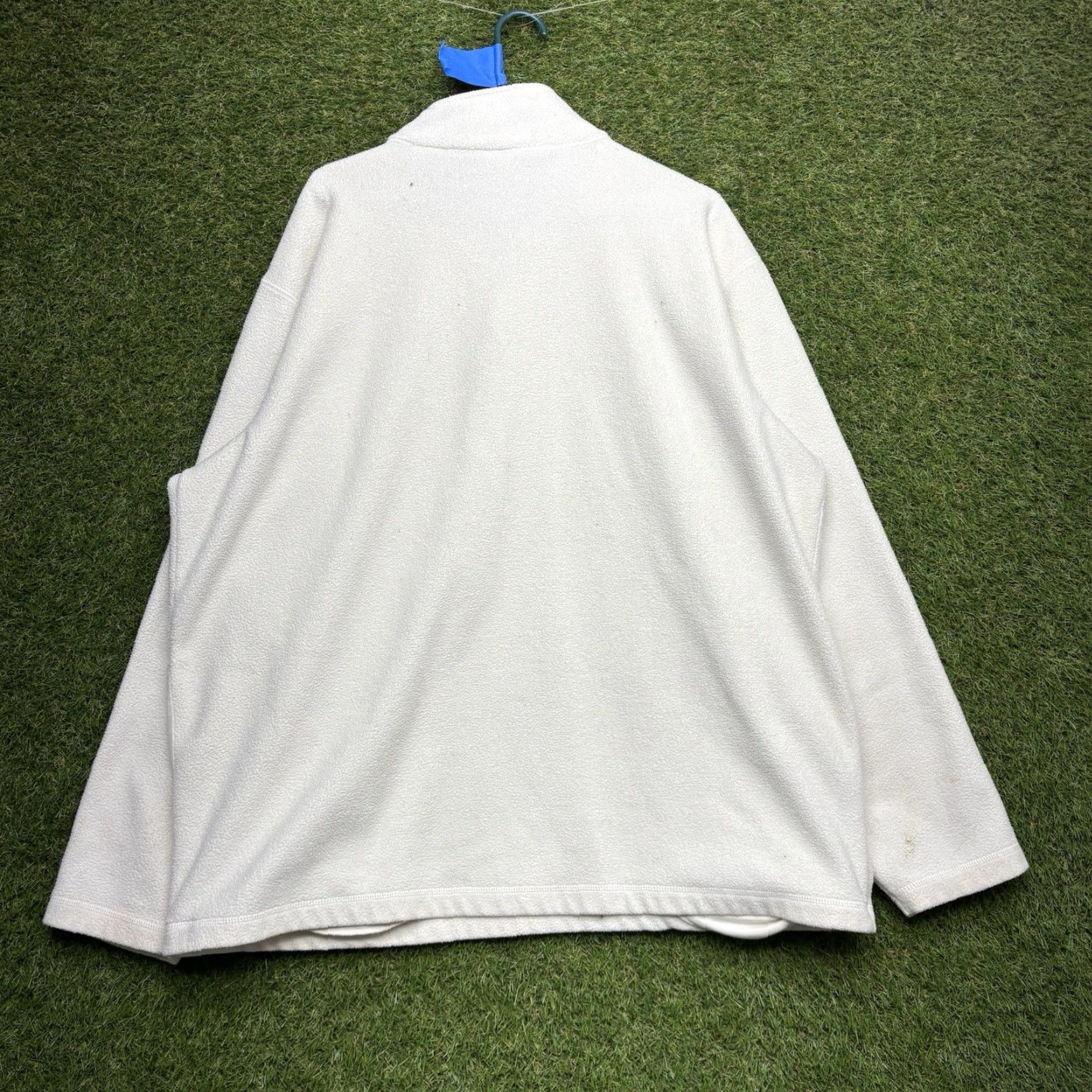 Ralph Lauren Polo Jeans Co. Ralph Lauren Sweatshirt Mens XL Quarter 1/4 Zip Fleece Mock Neck Ivory Logo Jacket Size US XL / EU 56 / 4 - 2 Thumbnail
