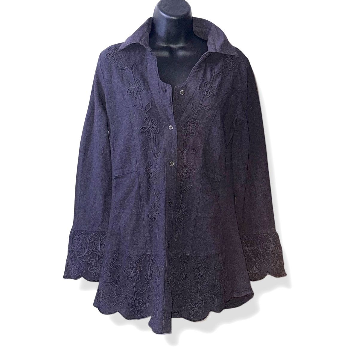Other Parsley & Sage boho embroidered buttoned top Size M / US 6-8 / IT 42-44 - 1 Thumbnail