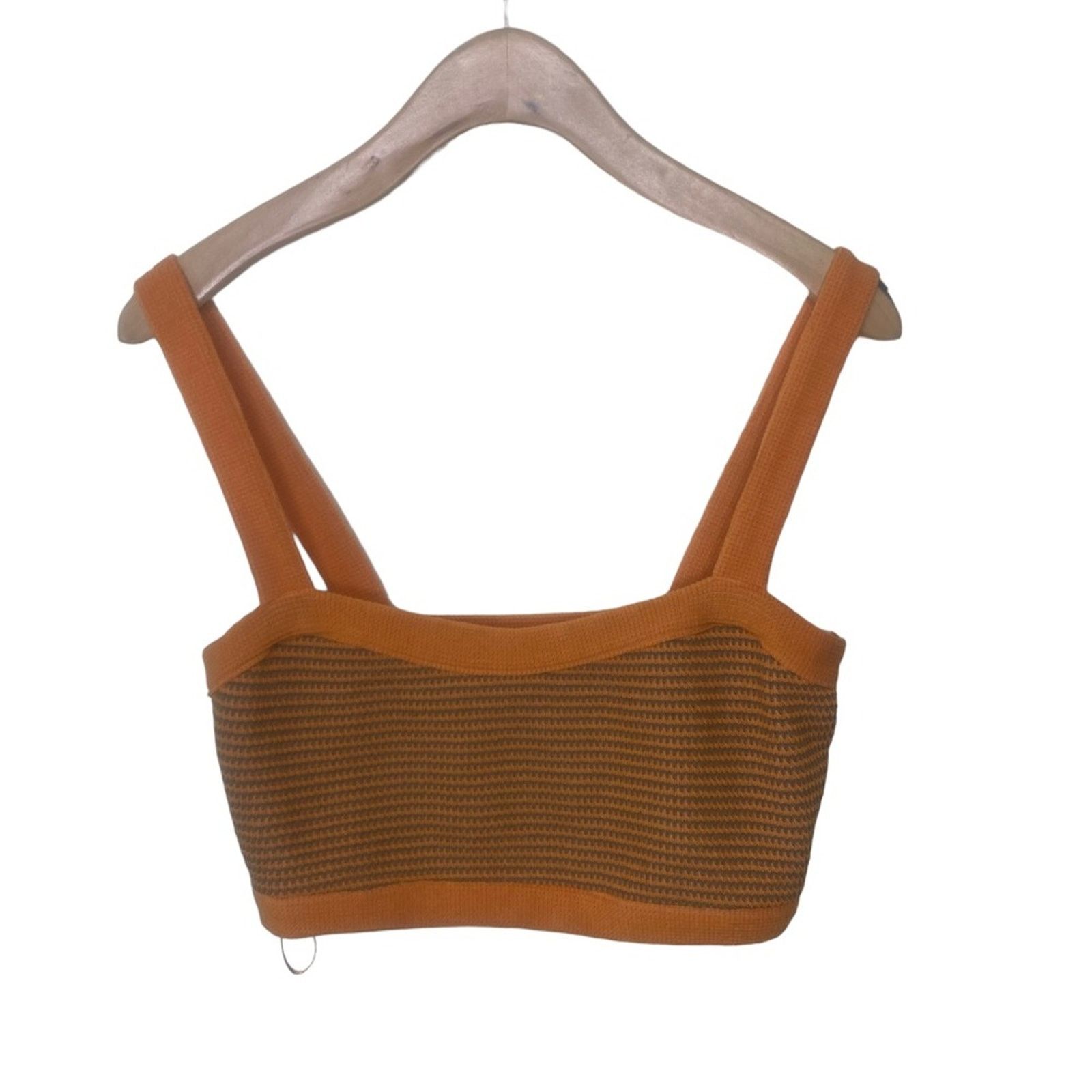 Zara ZARA Striped Crop Top & High Waist Pull on Pants Set SMall Size 26" / US 2 / IT 38 - 6 Thumbnail