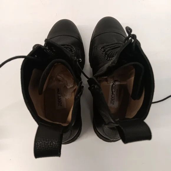Jimmy Choo Jimmy Choo Halden Pebbled Leather Combat Boots - EU36/US6 Size US 6 / IT 36 - 10 Thumbnail