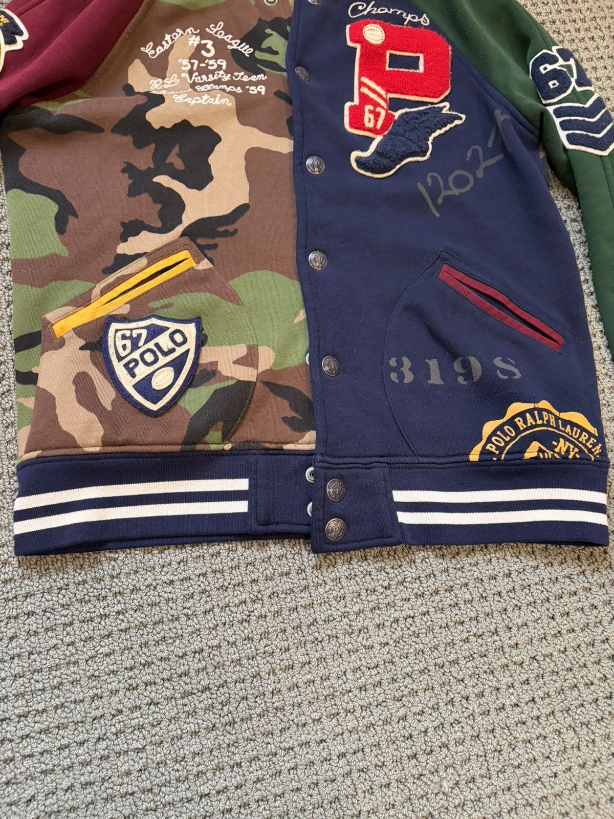 Polo Ralph Lauren Like new cotton/ fleece lining. Vintage varsity design Size US S / EU 44-46 / 1 - 7 Thumbnail