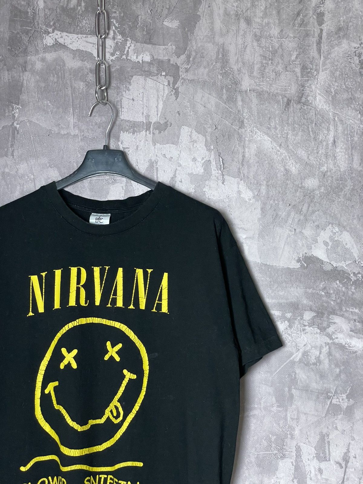 Band Tees × Nirvana × Vintage Nirvana Smiley face vintage t shirt Size US M / EU 48-50 / 2 - 2 Thumbnail