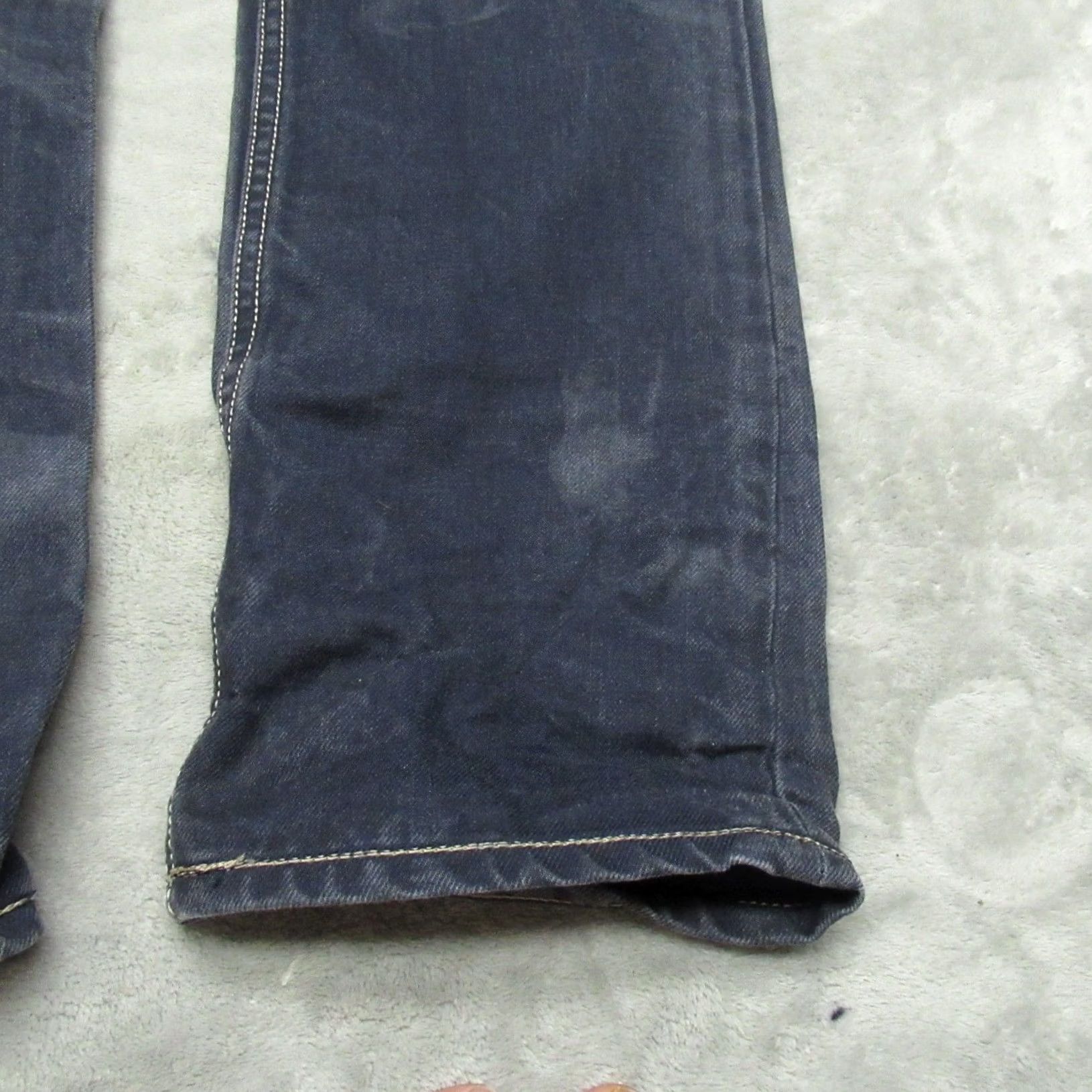 Diesel Diesel Shioner Jeans Slim Skinny 29x32 Dark Wash Denim Streetwear Men Blue 0801A Button Fly Size US 29 - 2 Thumbnail