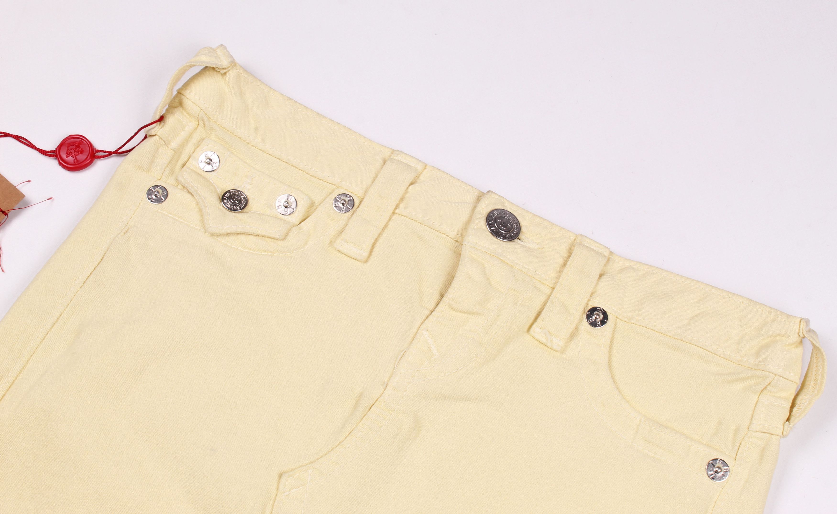 True Religion True Religion Vintage Y2K Yellow Mini Skirt Size 28" / US 6 / IT 42 - 2 Thumbnail