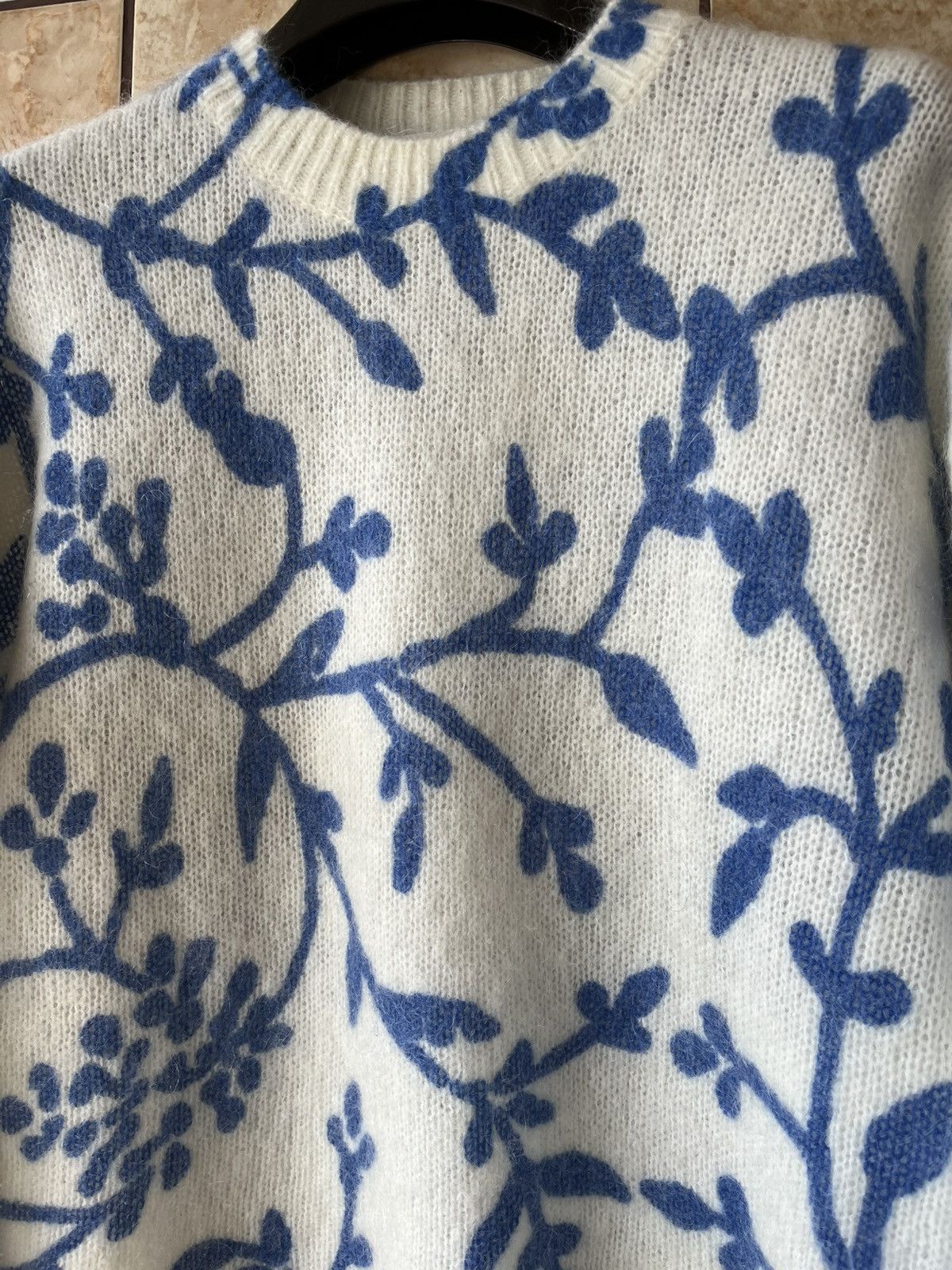 Sezane Sezane Floral Kid Mohair sweater Size XXS / US 00 / IT 34 - 4 Thumbnail