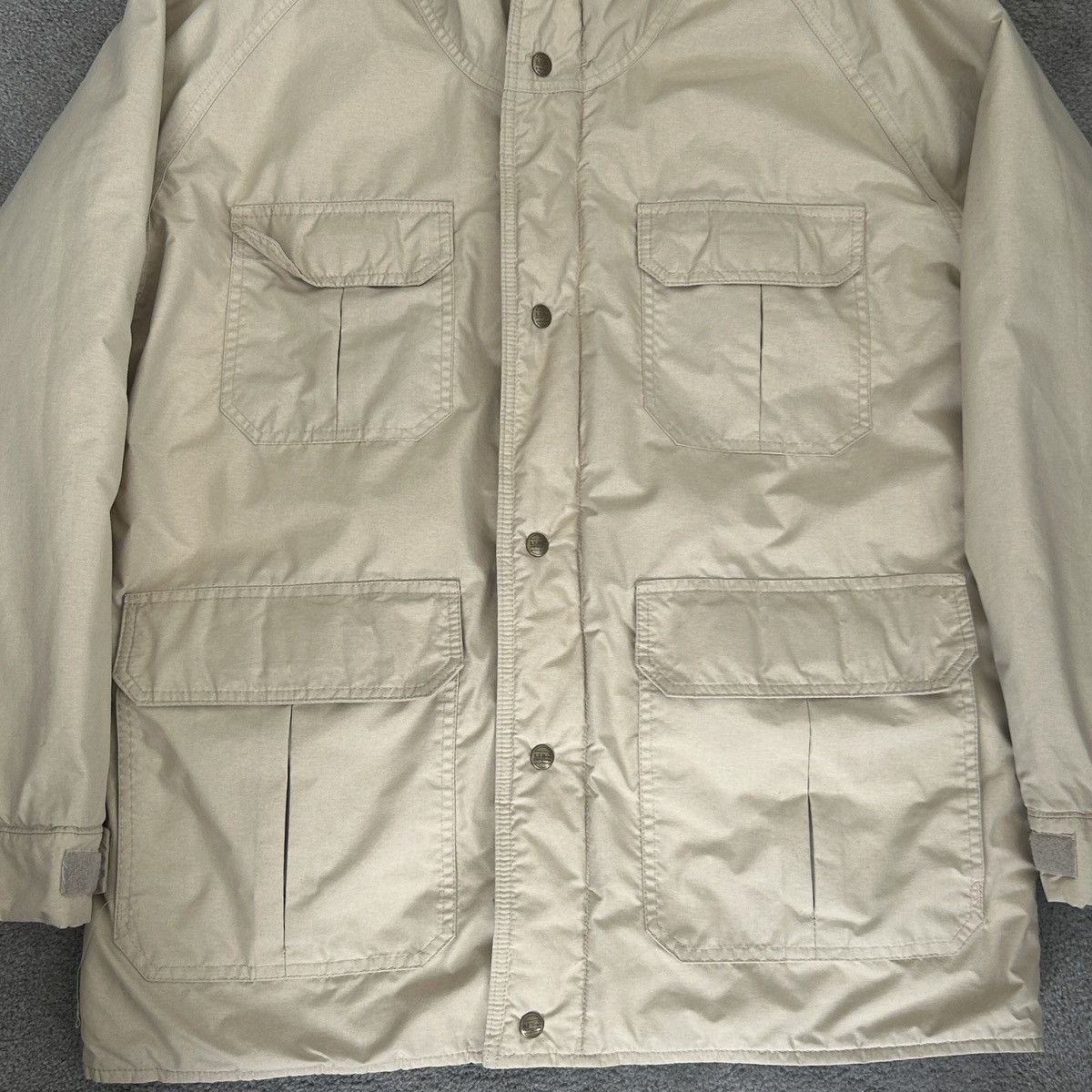 L.L. Bean Vintage L.L. Bean Goretex Insulated Parka USA Cream Navy Size US L / EU 52-54 / 3 - 3 Thumbnail