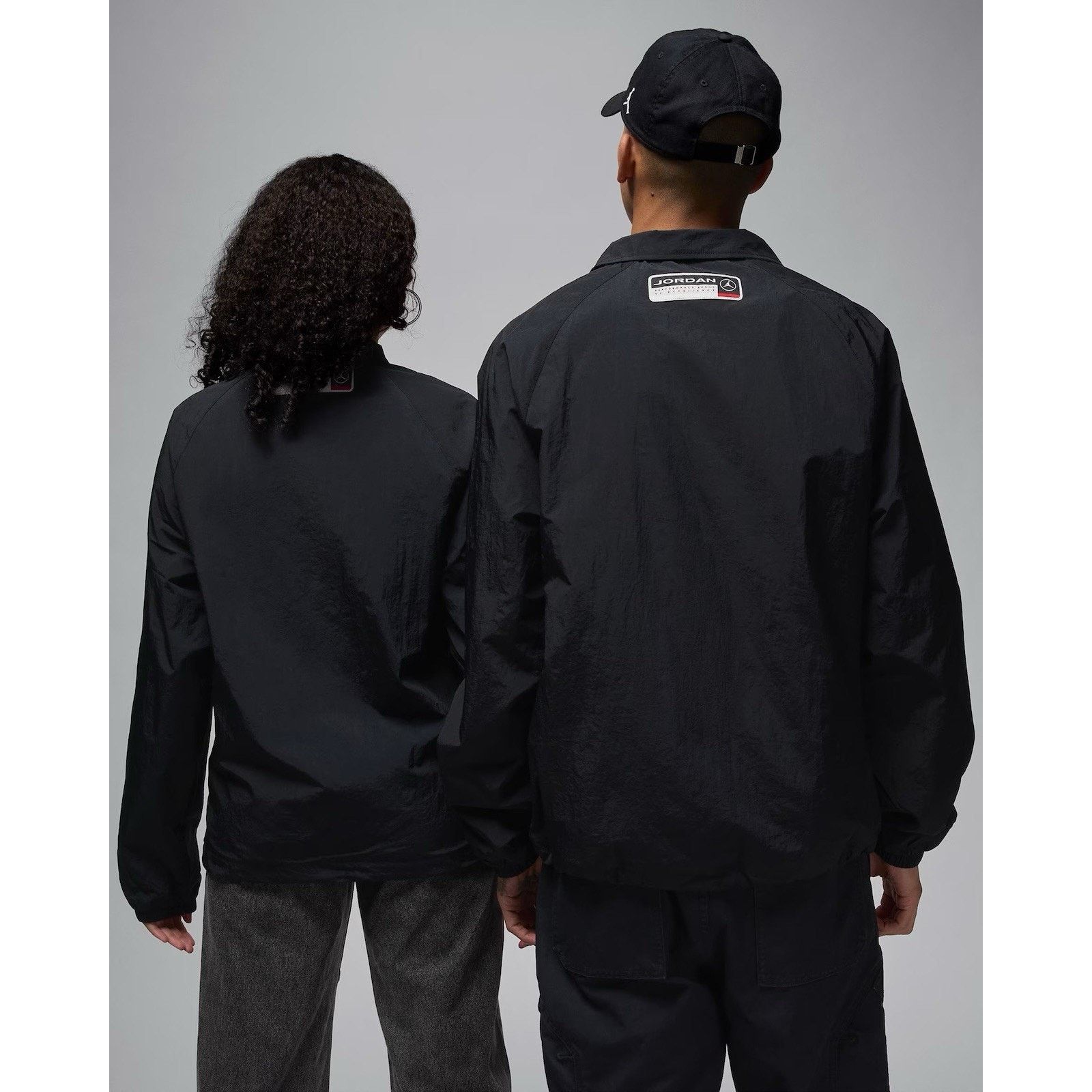 Nike Nike Jordan Essential Men's Size 2XL Coach Jacket Black Sail Size US XXL / EU 58 / 5 - 2 Thumbnail
