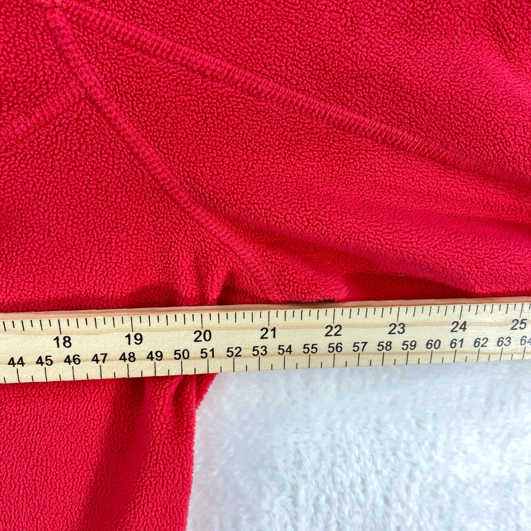 The North Face The North Face 1/4 Zip Fleece Womens Large Red Pullover Outdoor Casual Shirt Top Size L / US 10 / IT 46 - 6 Thumbnail