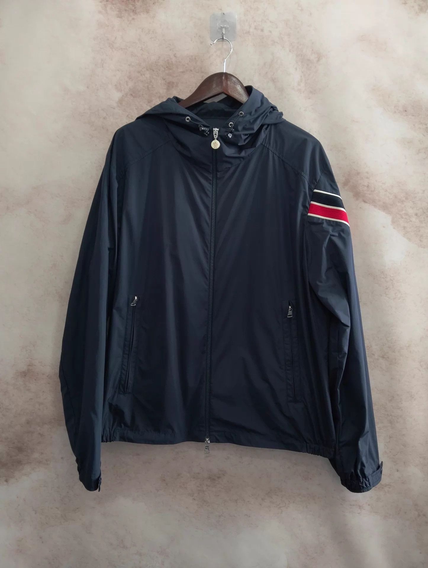 Moncler Moncler Striped Hooded Zip-Up Jacket Size 5 95 New Size US XXL / EU 58 / 5 - 1 Thumbnail