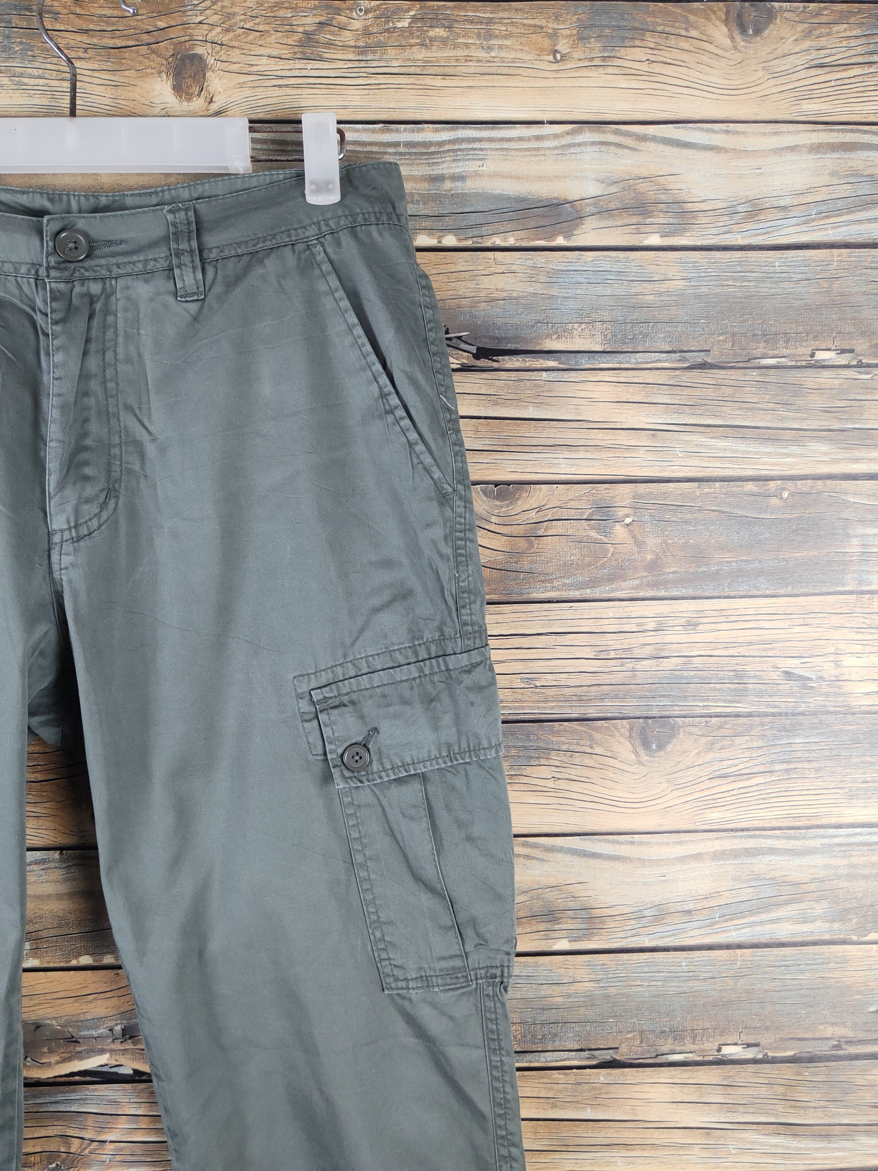 Japanese Brand DL Japanese Brand Green utility Multipocket Cargo Pants #488 Size US 31 - 5 Thumbnail