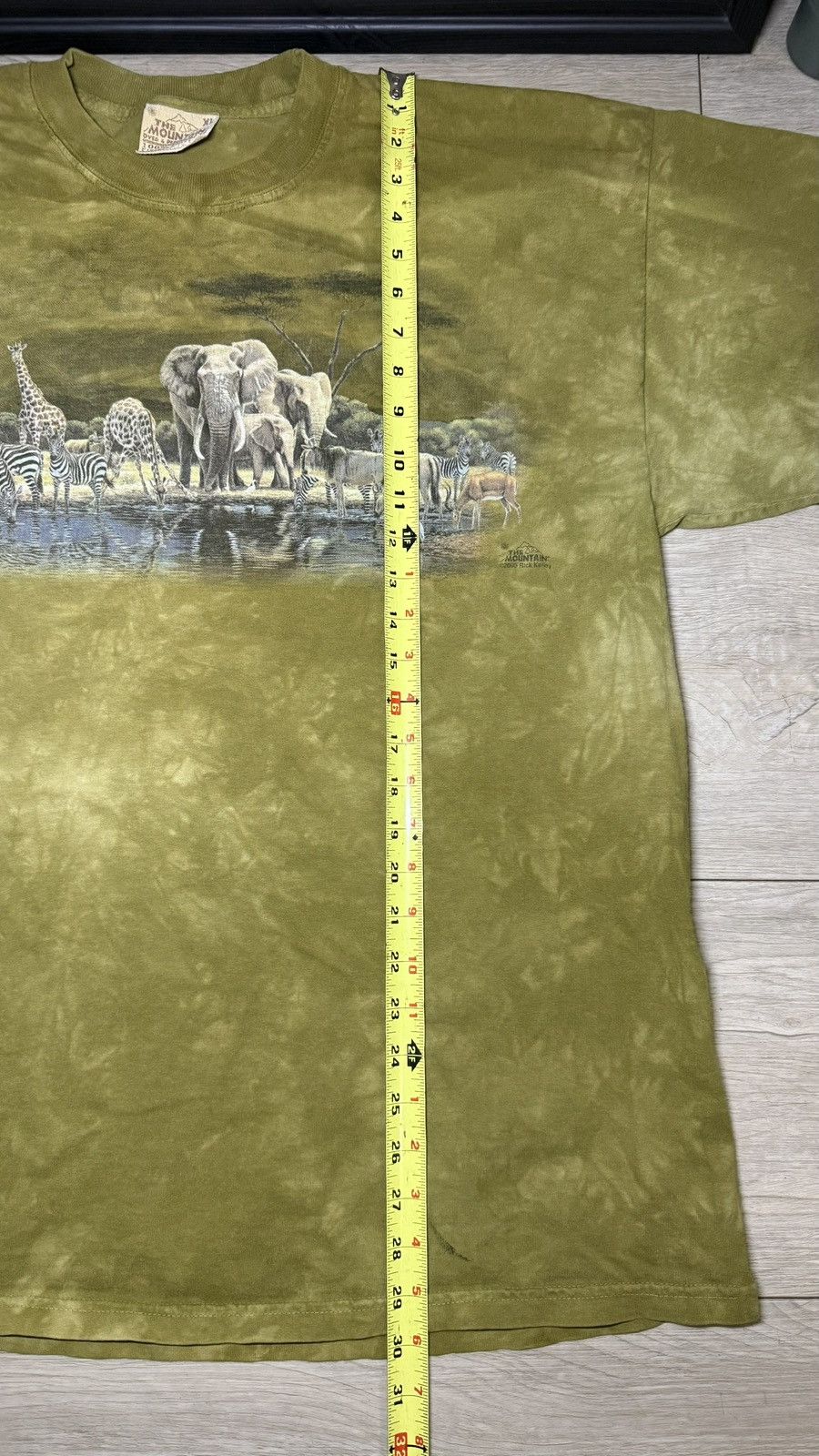 The Mountain Vintage 2000s The Mountain Safari Nature Green Tie Dye Shirt Size US XL / EU 56 / 4 - 4 Thumbnail