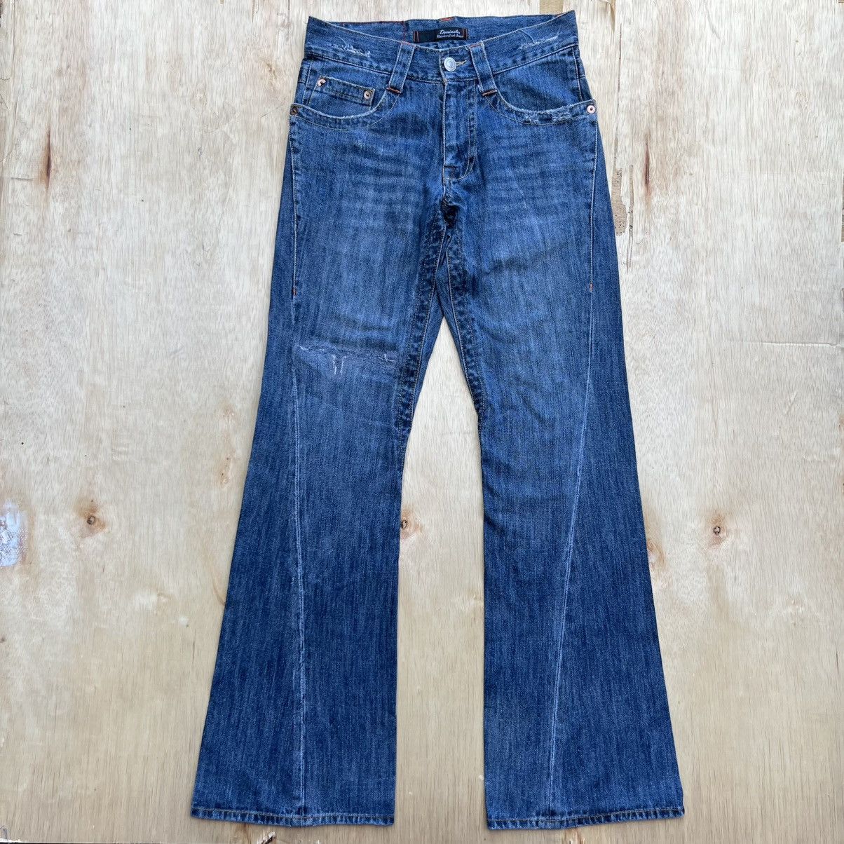 Japanese Brand DOMINATE HANDCRAFT DISTRESSED FLARE JEANS LIKE TORNADO MART Size US 30 / EU 46 - 1 Thumbnail