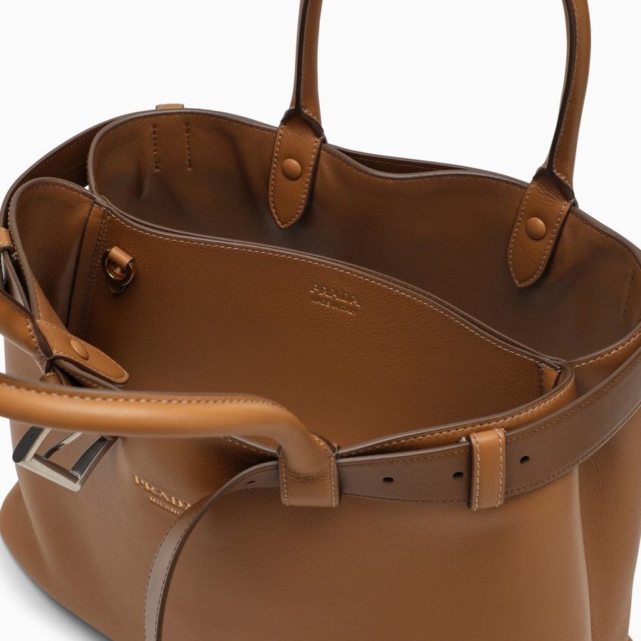 Prada o1d2blof0924 Size : OS / Leather Handbag In Brown Size ONE SIZE - 4 Thumbnail