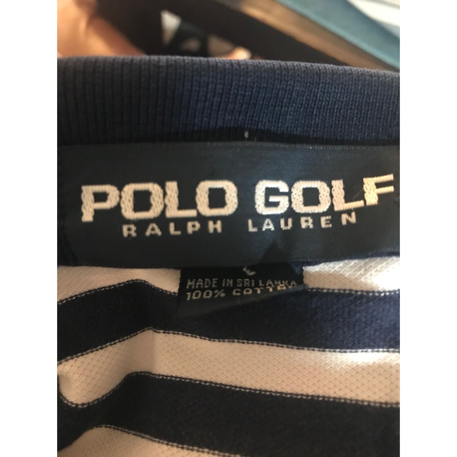 Ralph Lauren RALPH LAUREN GOLF Polo Shirt Men’s Large Blue and white Size US L / EU 52-54 / 3 - 6 Thumbnail