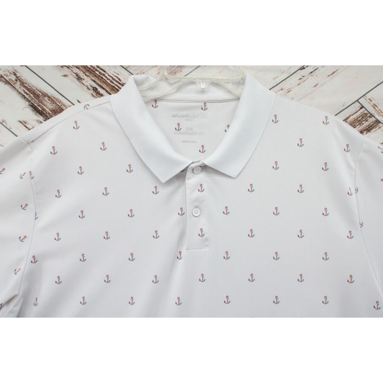 Bonobos VINTAGE Bonobos Polo Shirt Mens XXL White Anchors Nautical Short Sleeve Preppy Stylish Size US XXL / EU 58 / 5 - 3 Thumbnail