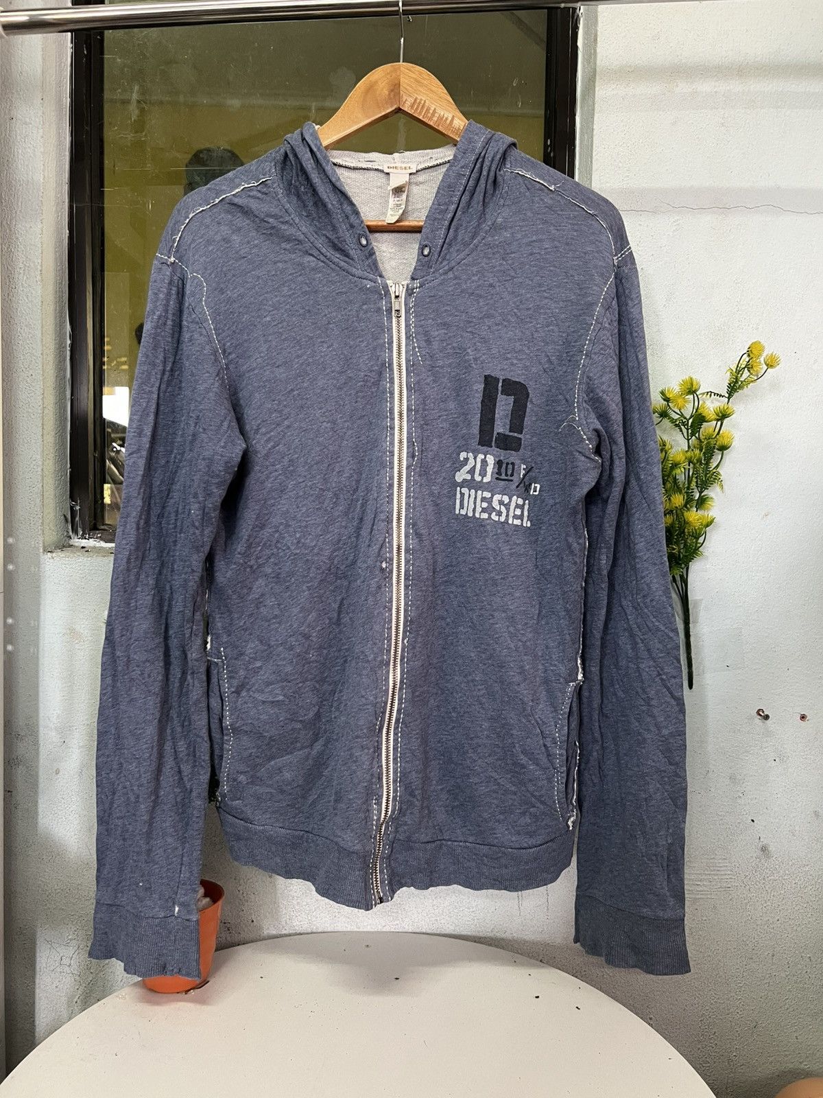 Diesel Vintage Diesil Distress Hoodie Size US M / EU 48-50 / 2 - 1 Thumbnail