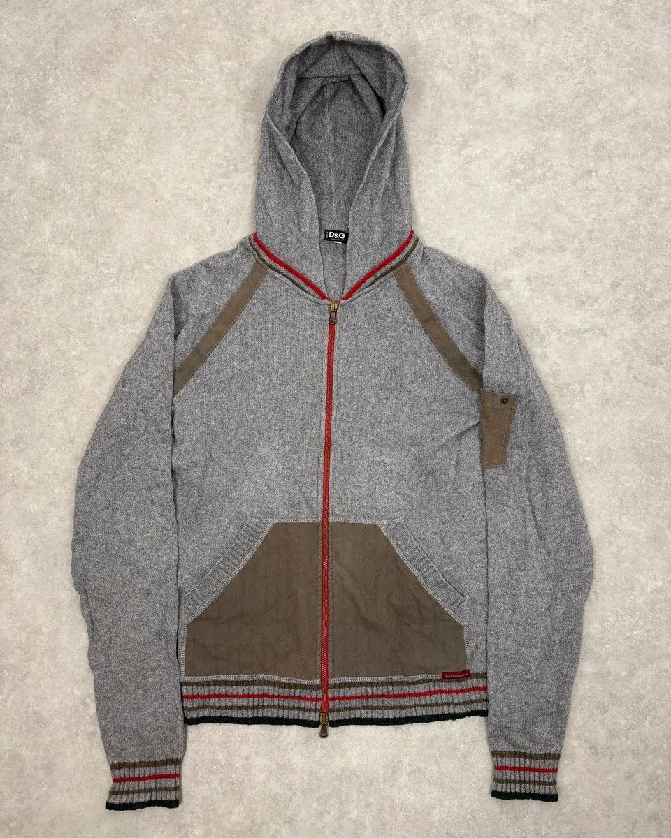 Dolce & Gabbana SS2003 Dolce & Gabbana Grey Italian Zip-up Hooded Sweater Size US M / EU 48-50 / 2 - 1 Thumbnail